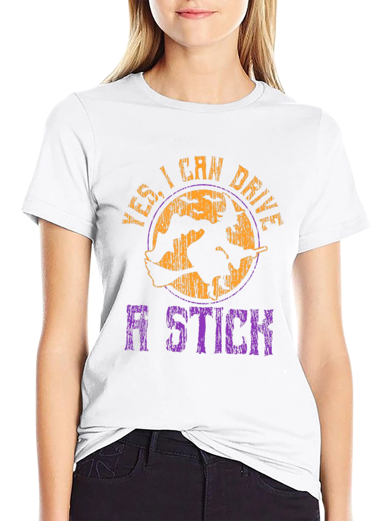 Yes I Can Drive A Stick Halloween Graphic Tee