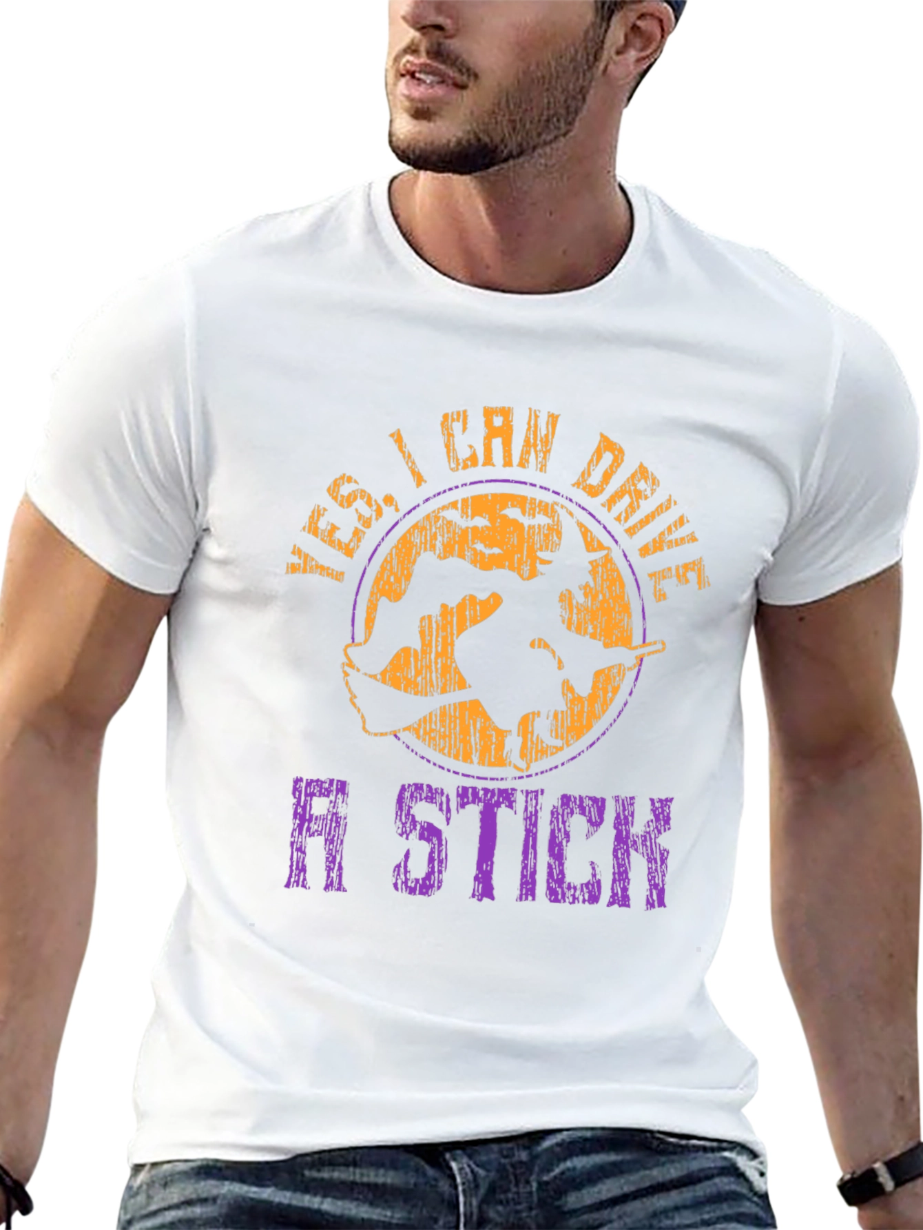 Yes I Can Drive A Stick Halloween Graphic Tee