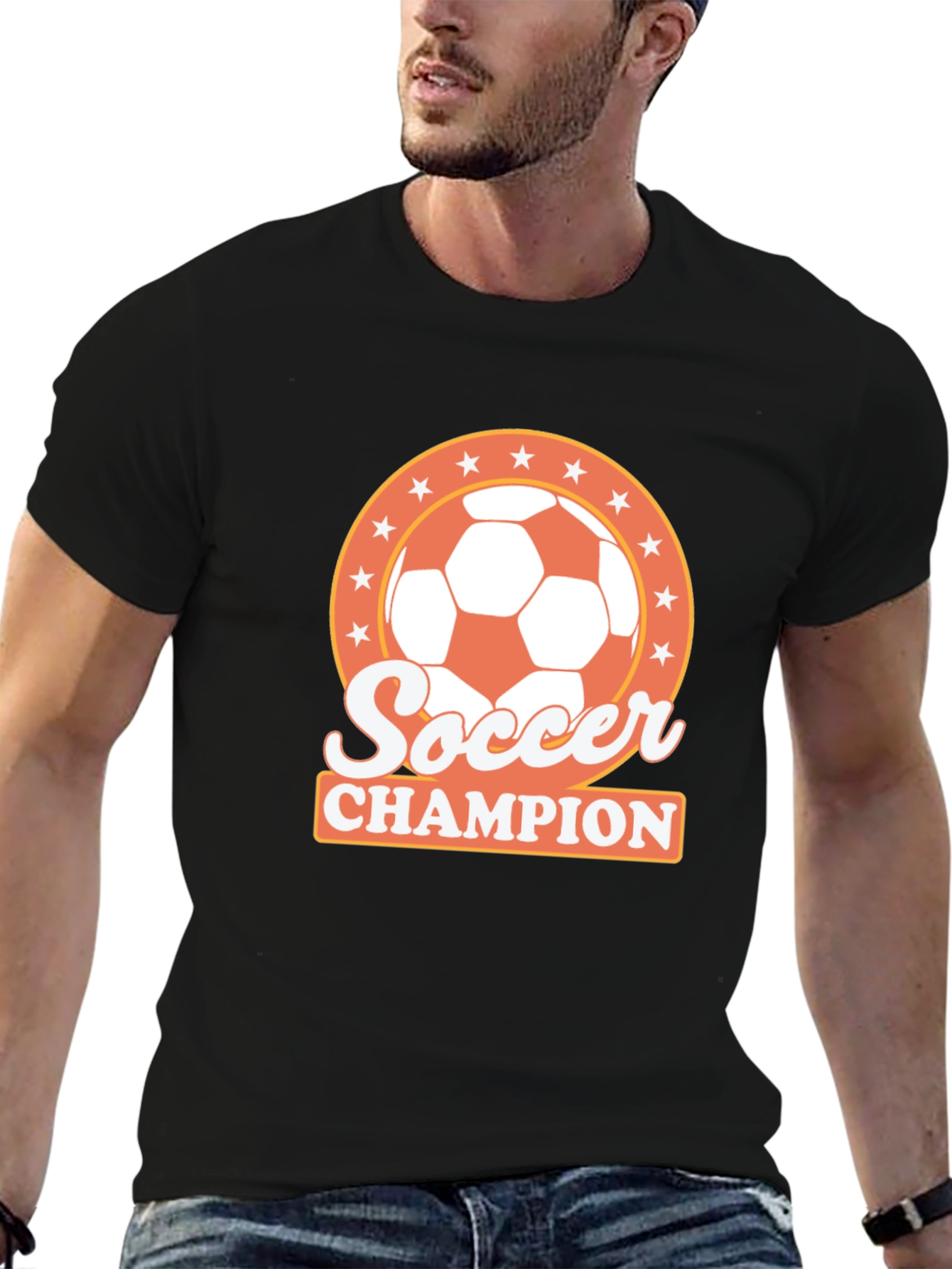 Soccer Champion T-Shirt - Black