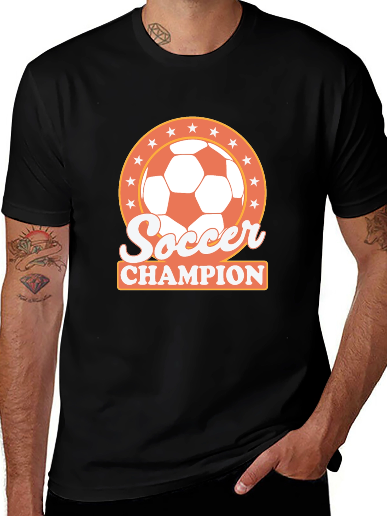Soccer Champion T-Shirt - Black