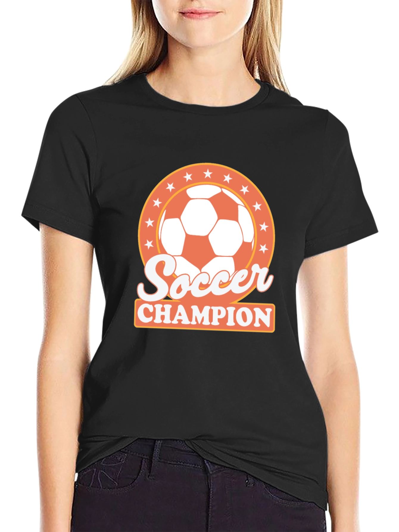 Soccer Champion T-Shirt - Black