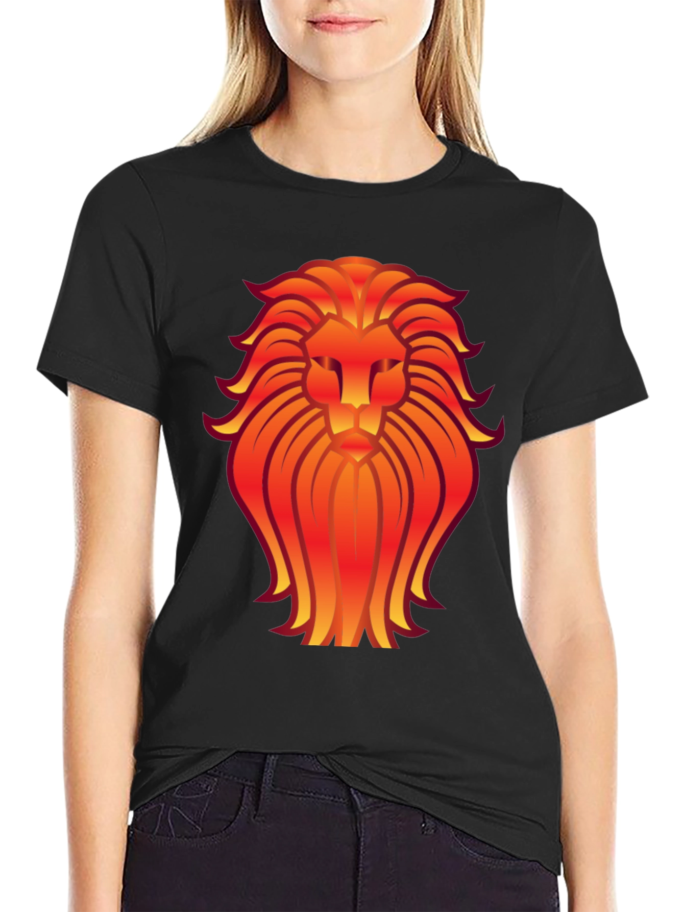 Fiery Lion Graphic Tee - Bold & Stylish