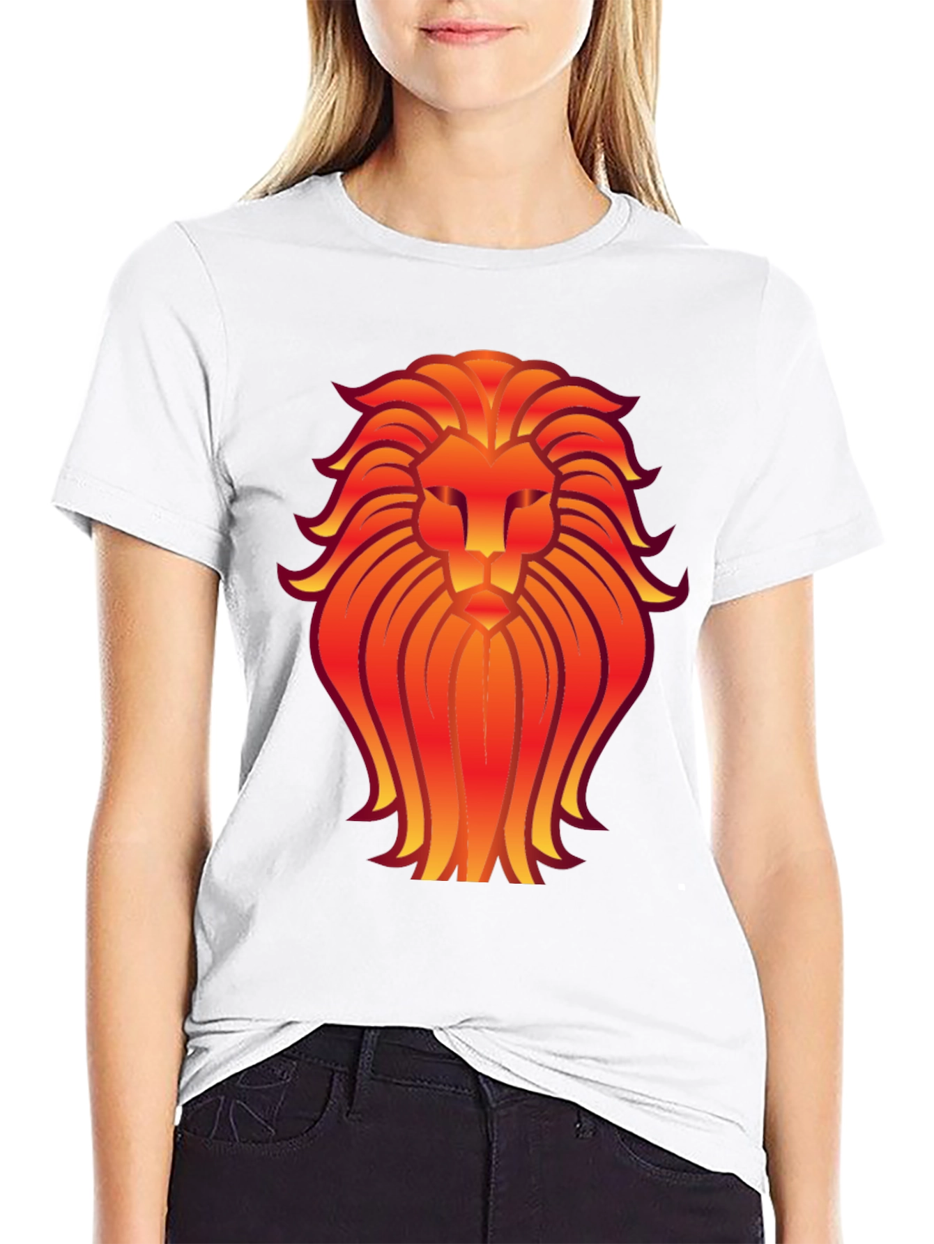 Fiery Lion Graphic Tee - Bold & Stylish