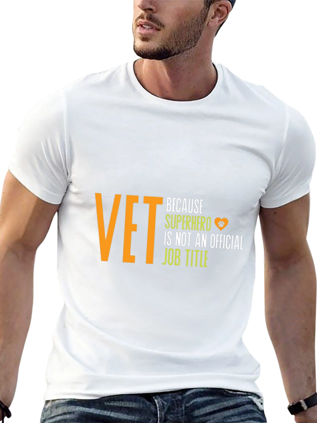 Vet Superhero T-Shirt - Black Cotton Tee