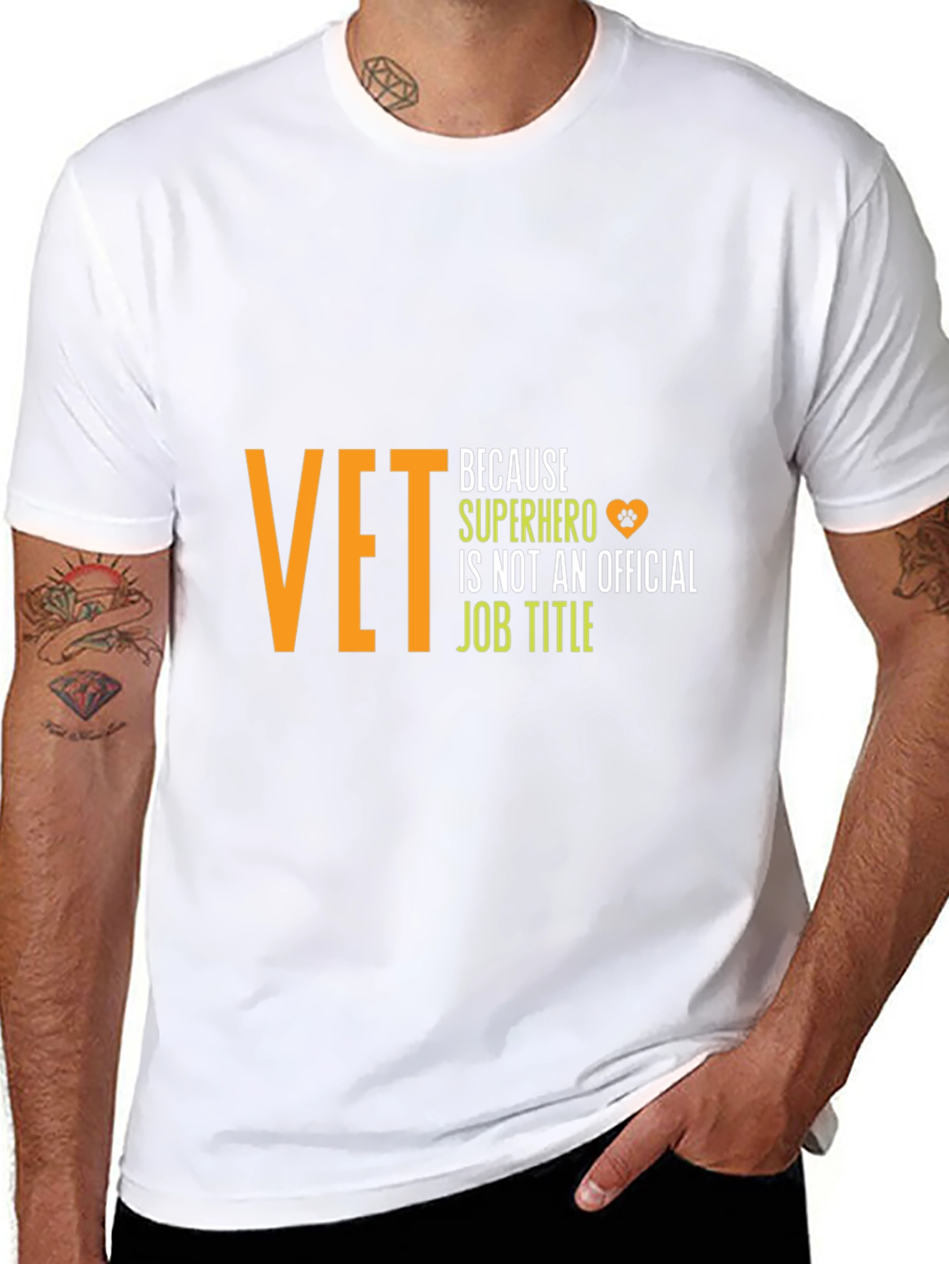 Vet Superhero T-Shirt - Black Cotton Tee