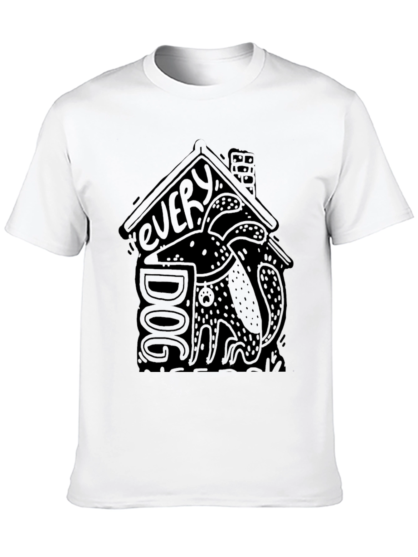 Every Dog T-Shirt Black Dog Lover Graphic Tee
