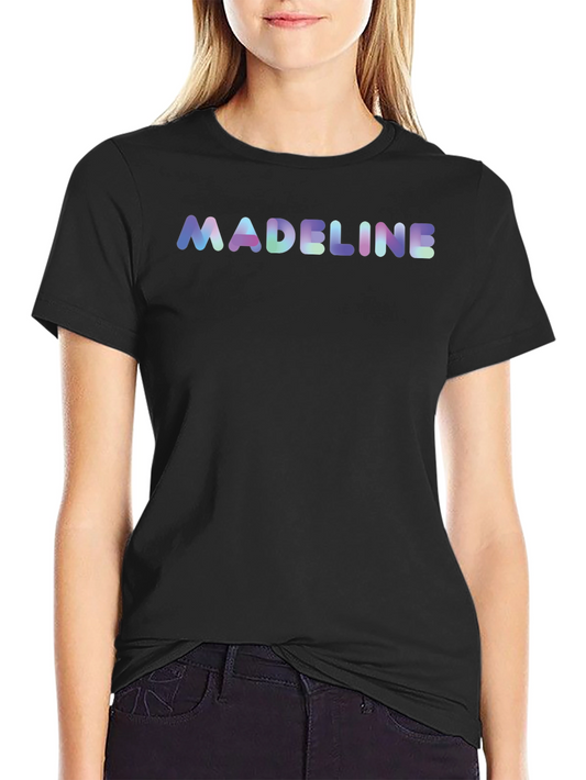 Madeline Name Personalized Black T-Shirt
