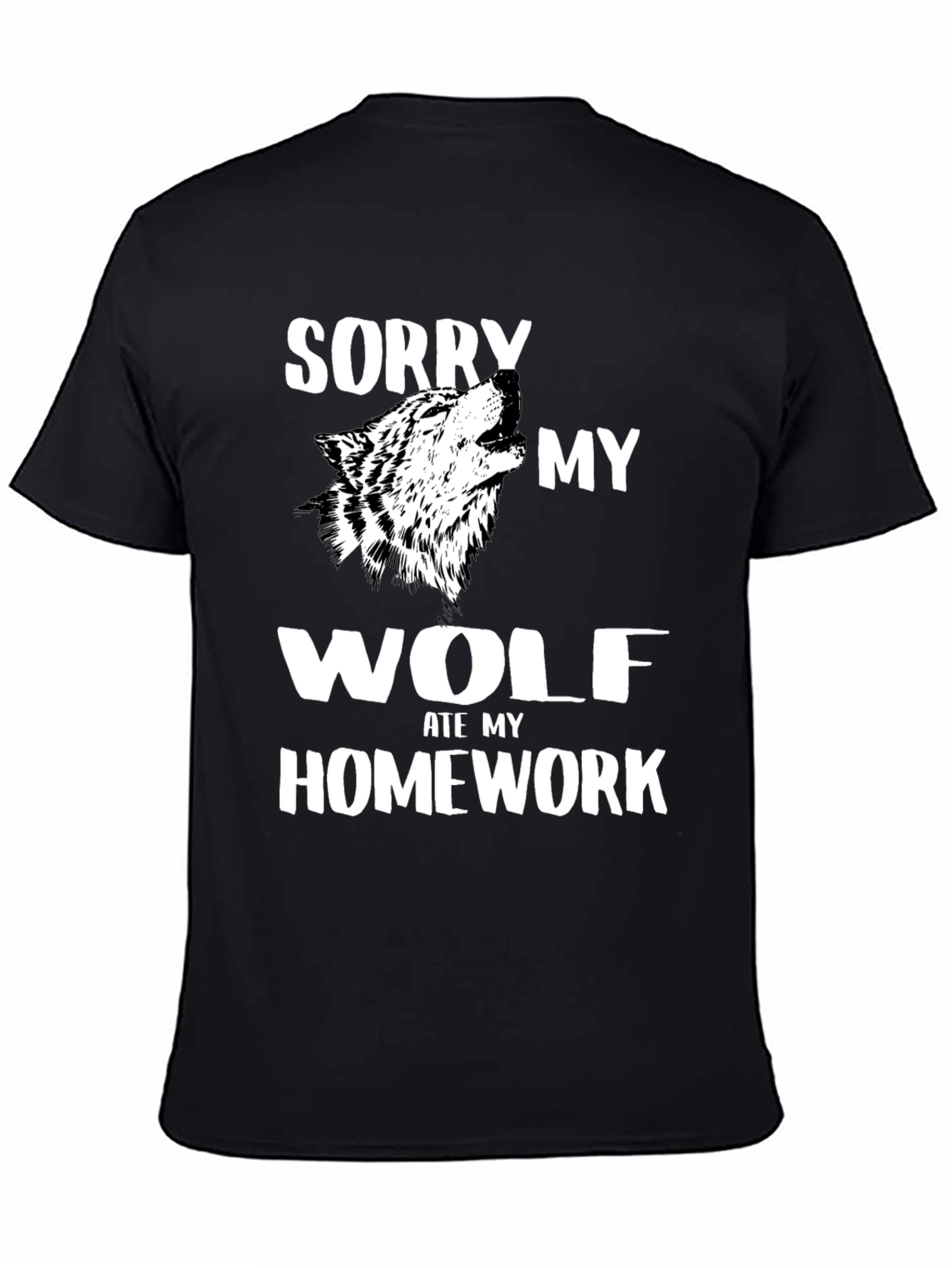 Wolf Ate My Homework Graphic Tee
