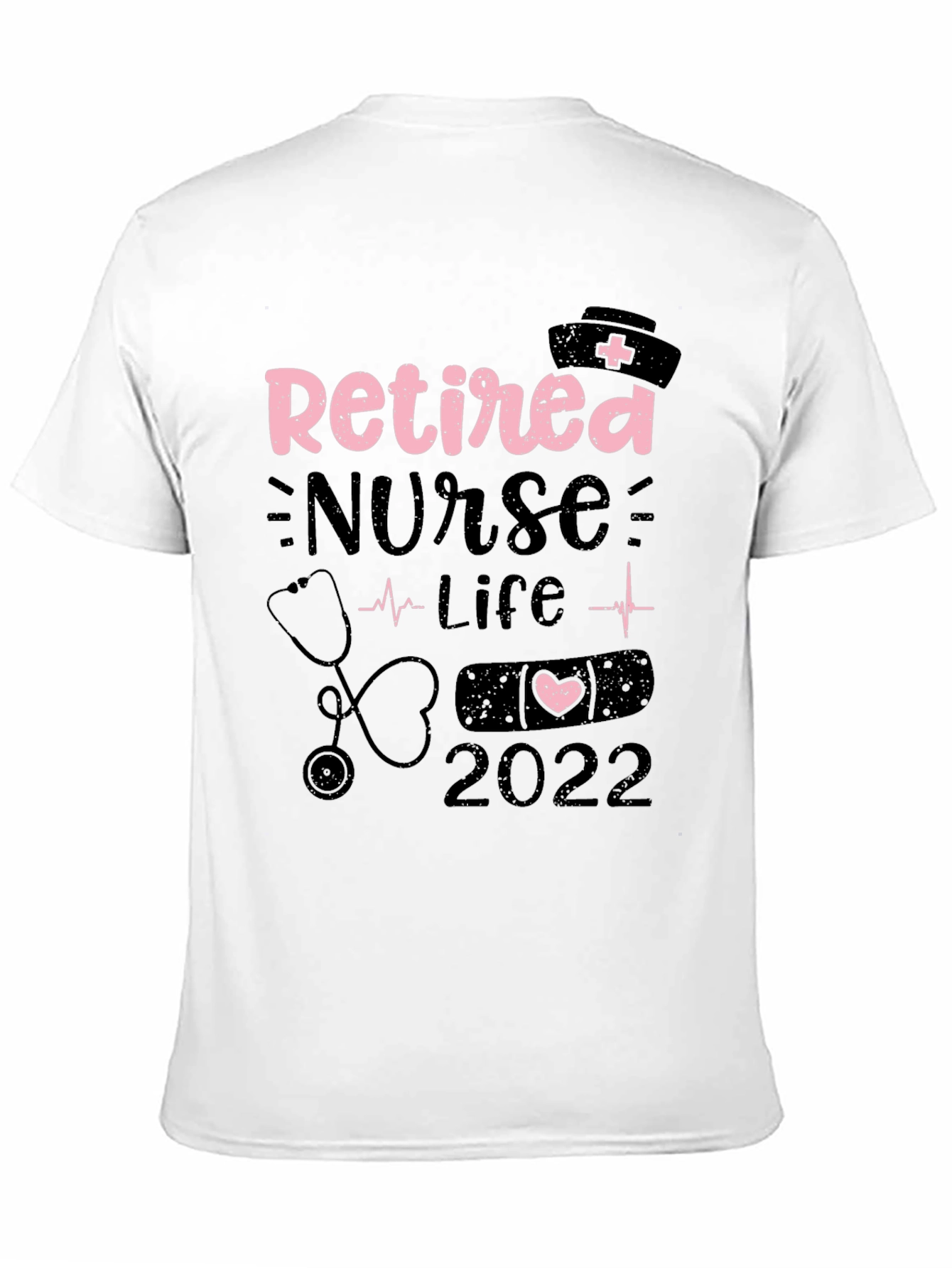 Retired Nurse Life 2022 Black Graphic Tee