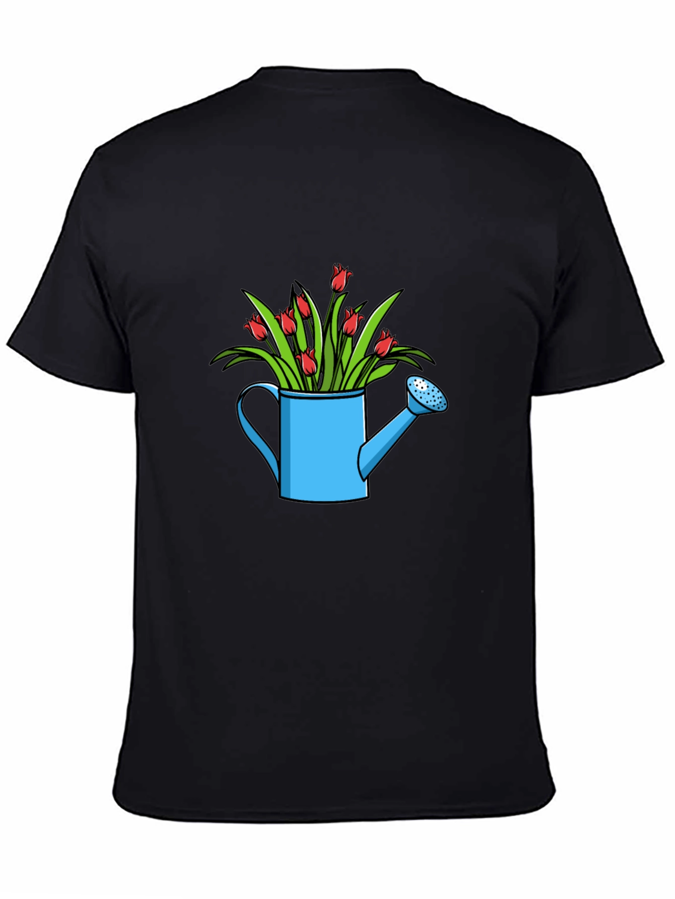 Watering Can with Flowers Graphic Tee