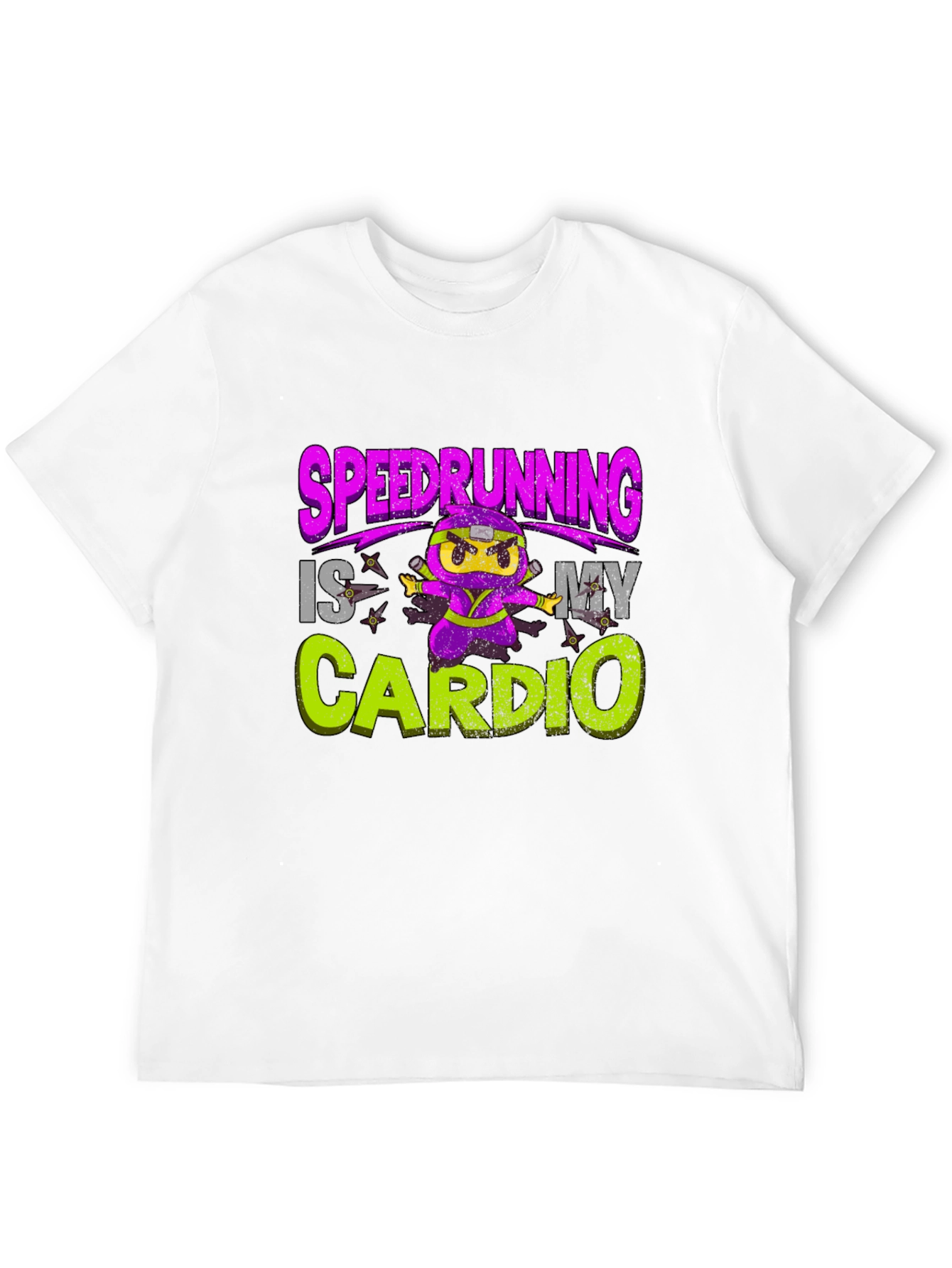 Speedrunning Is My Cardio Black T-Shirt