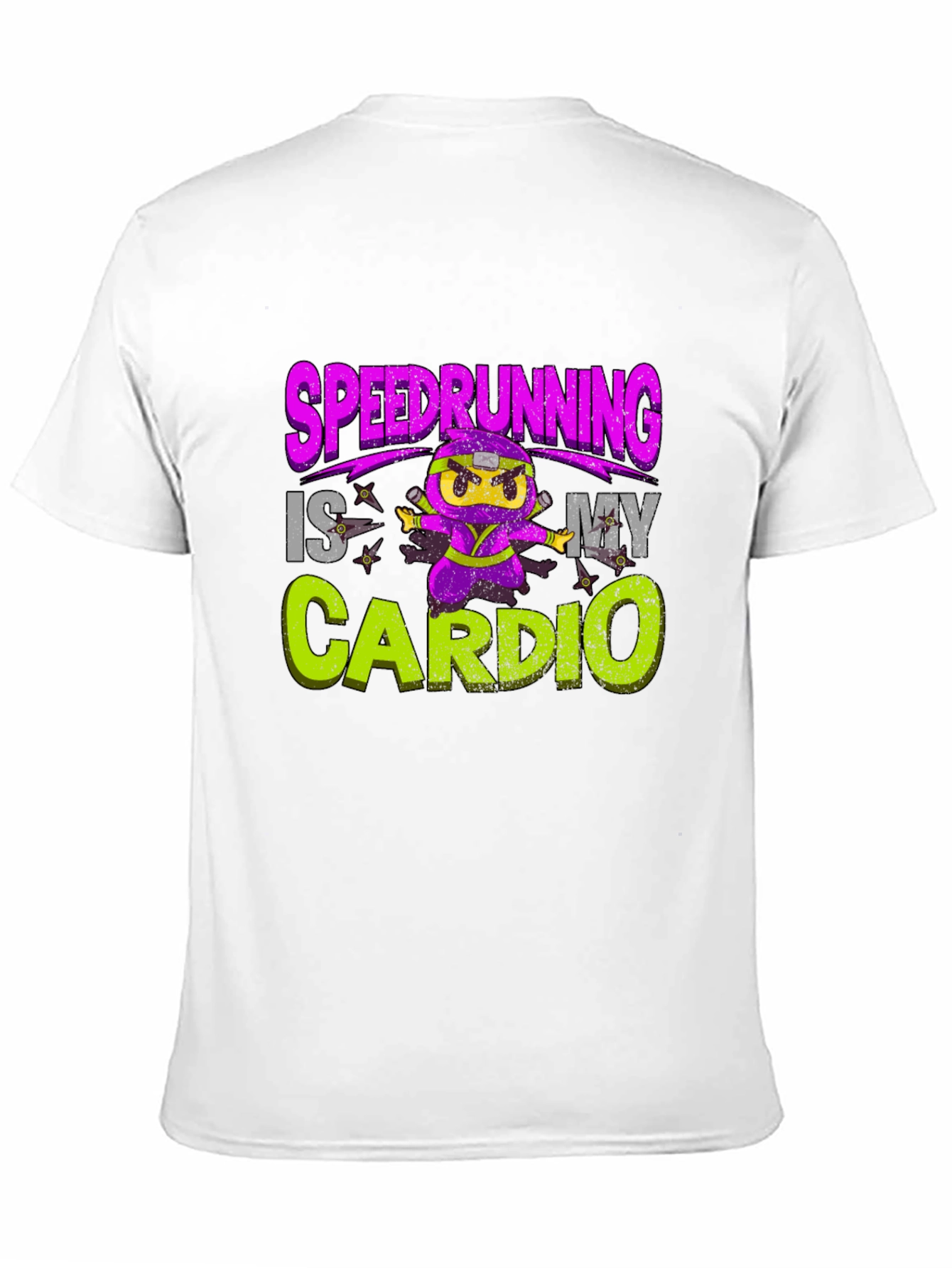 Speedrunning Is My Cardio Black T-Shirt
