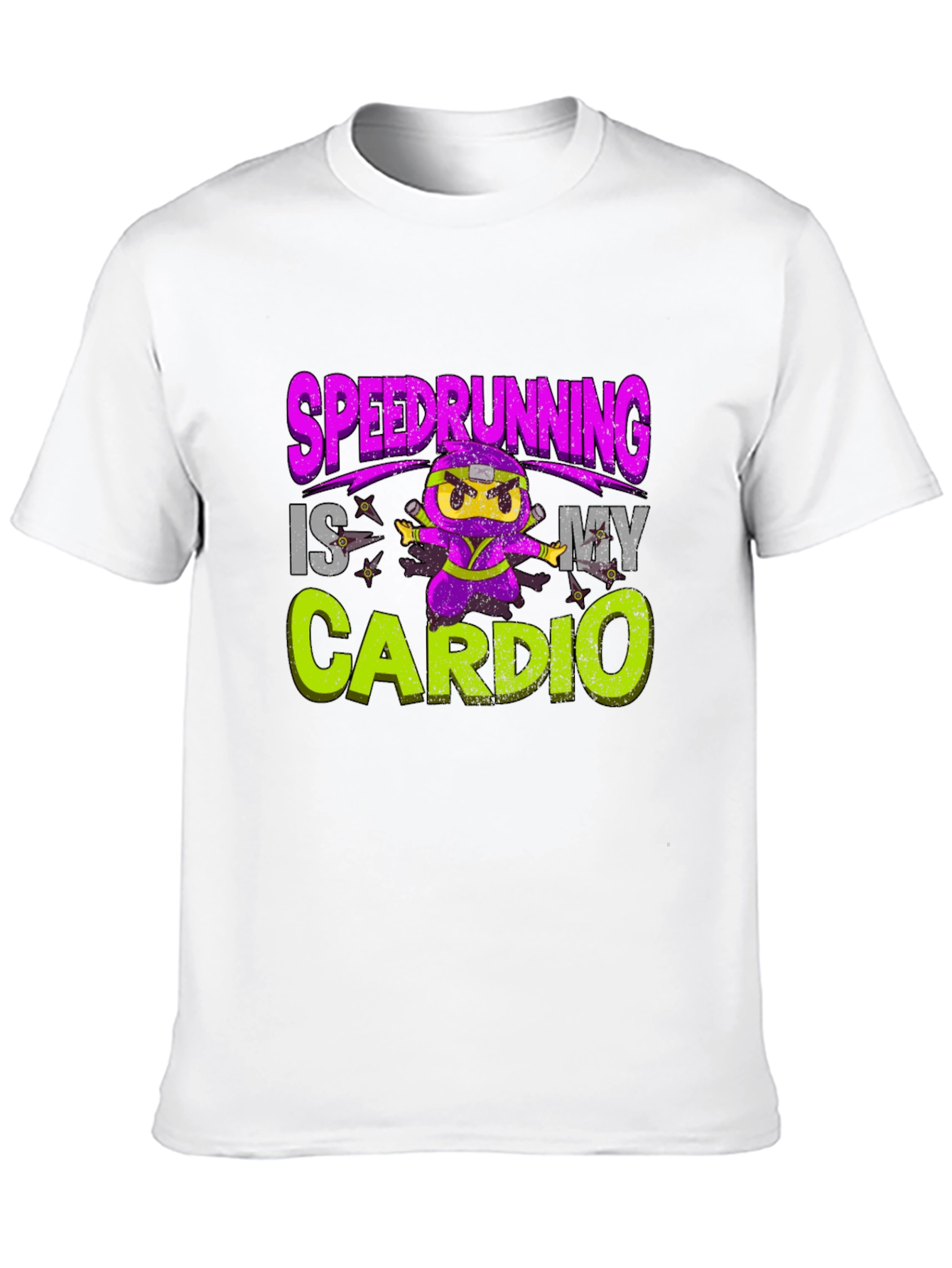 Speedrunning Is My Cardio Black T-Shirt