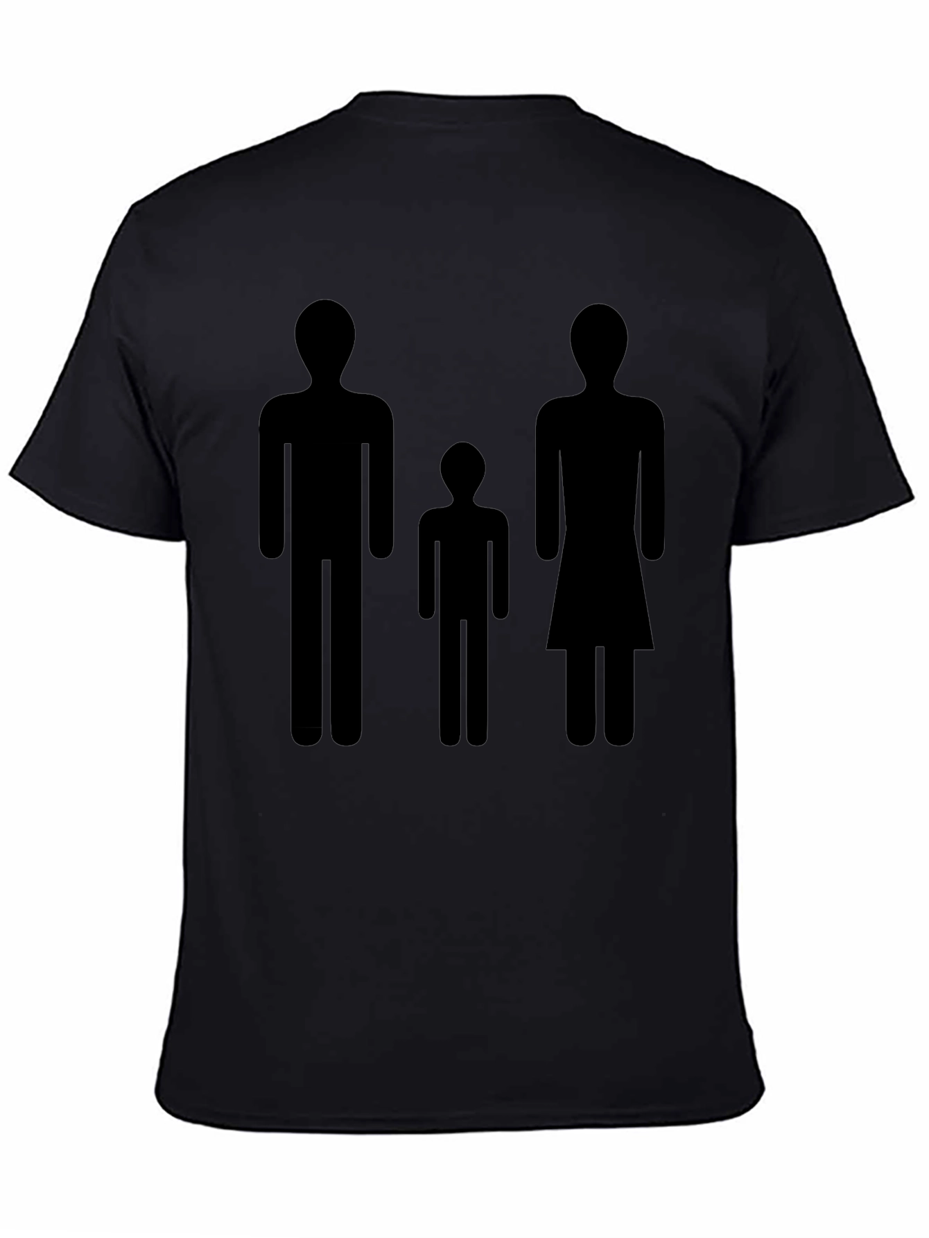 Family Silhouette Black T-Shirt