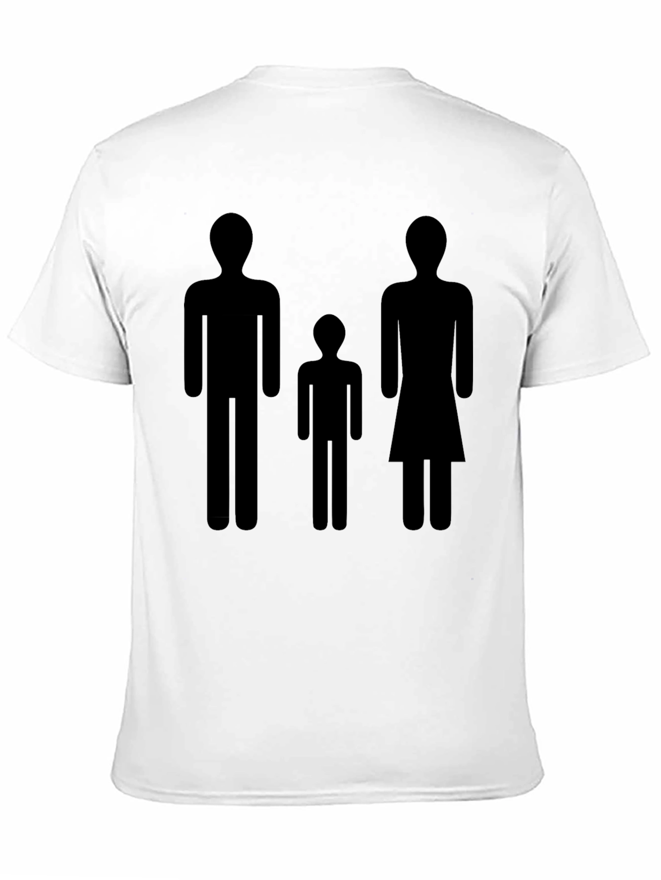 Family Silhouette Black T-Shirt