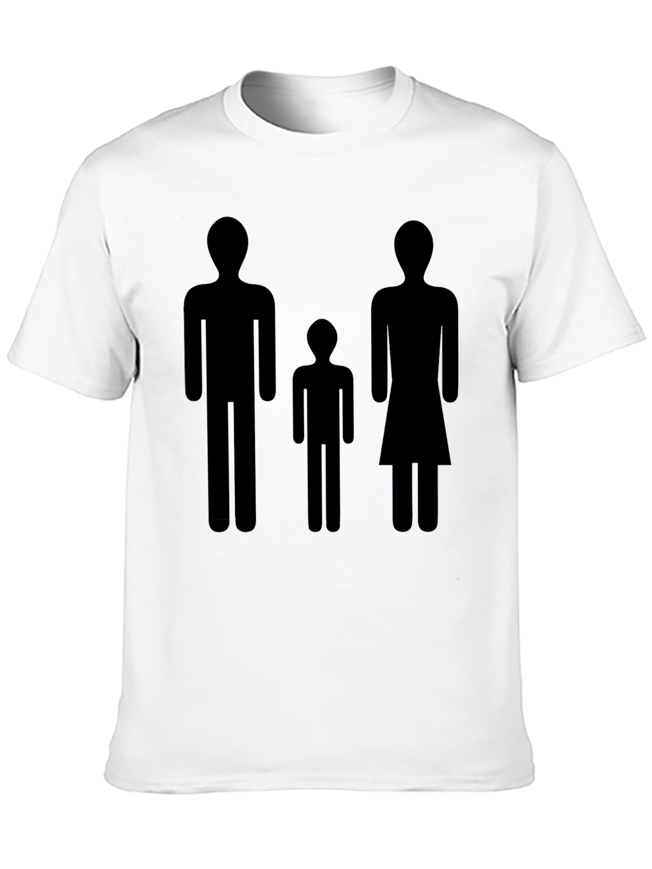 Family Silhouette Black T-Shirt