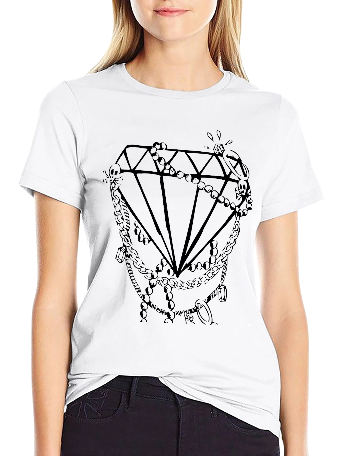 Diamond Graphic Tee - Modern Style