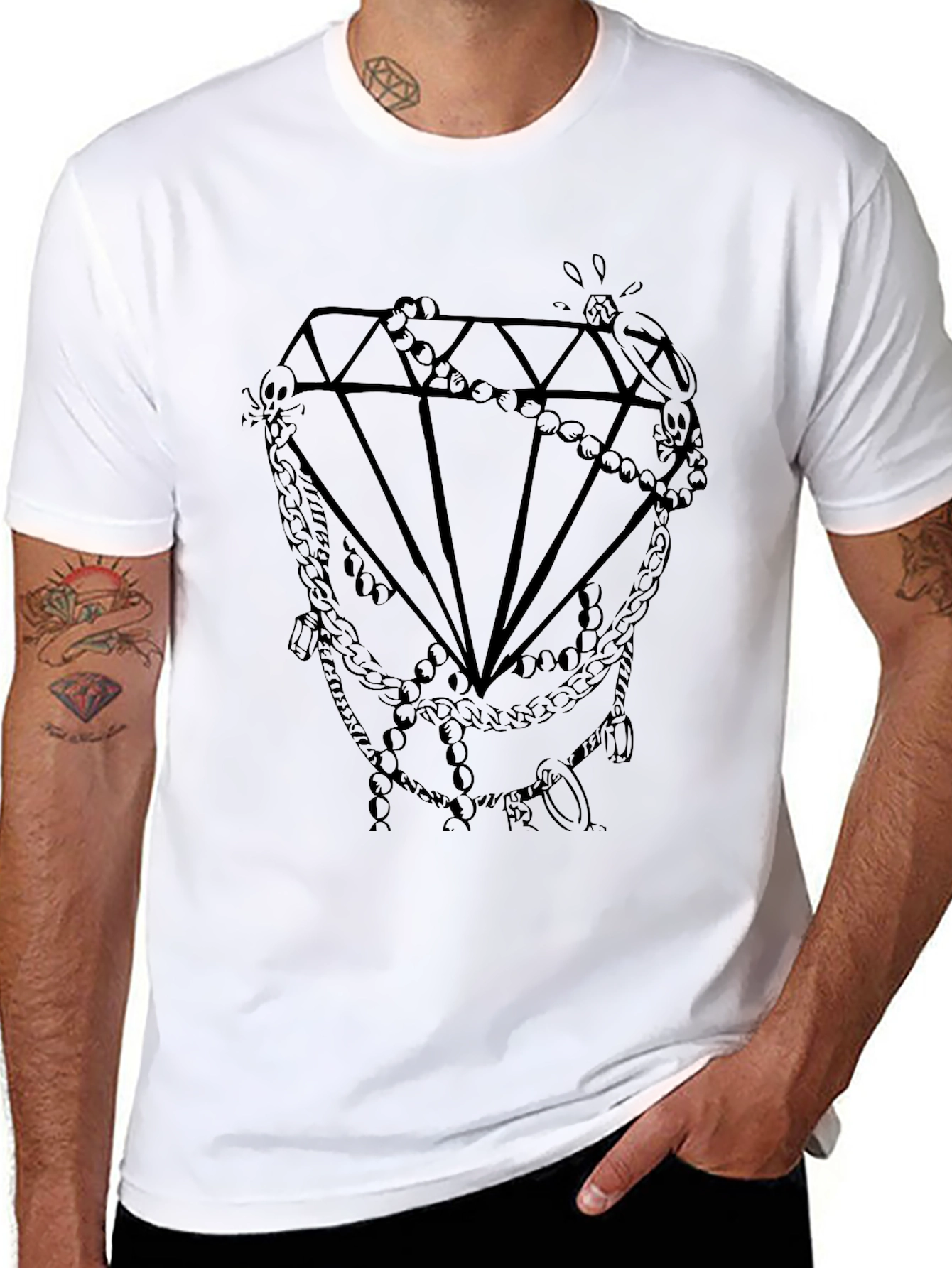 Diamond Graphic Tee - Modern Style