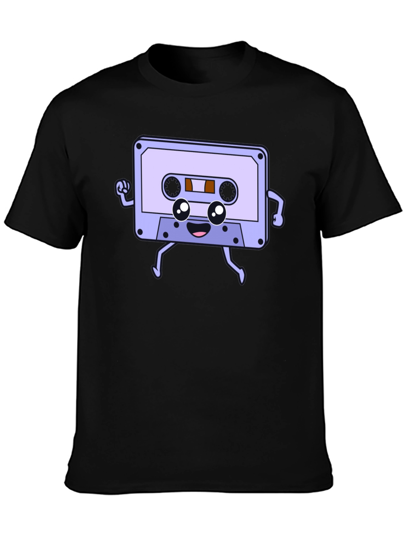 Retro Cassette Tape Cartoon Graphic Tee