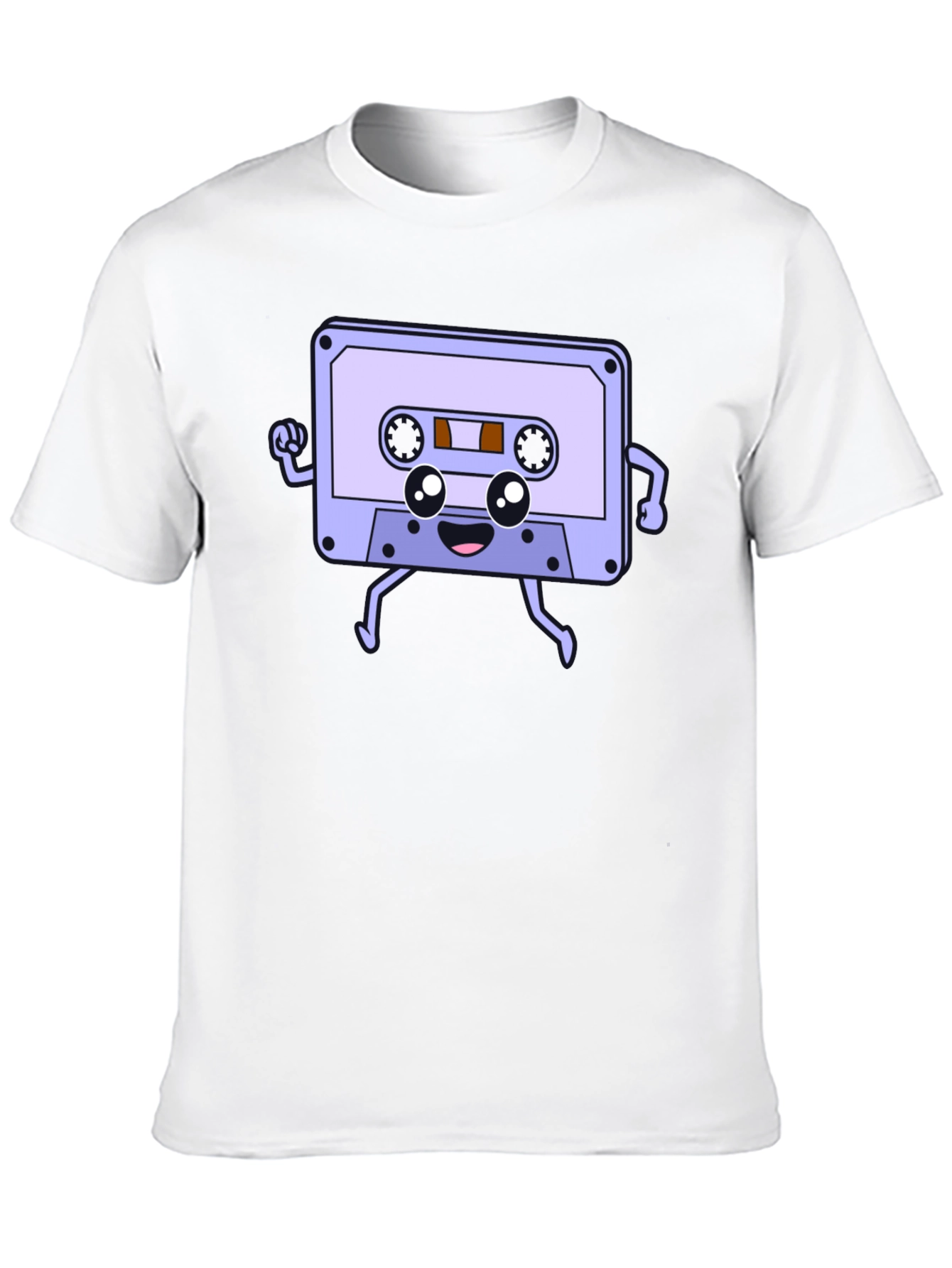 Retro Cassette Tape Cartoon Graphic Tee