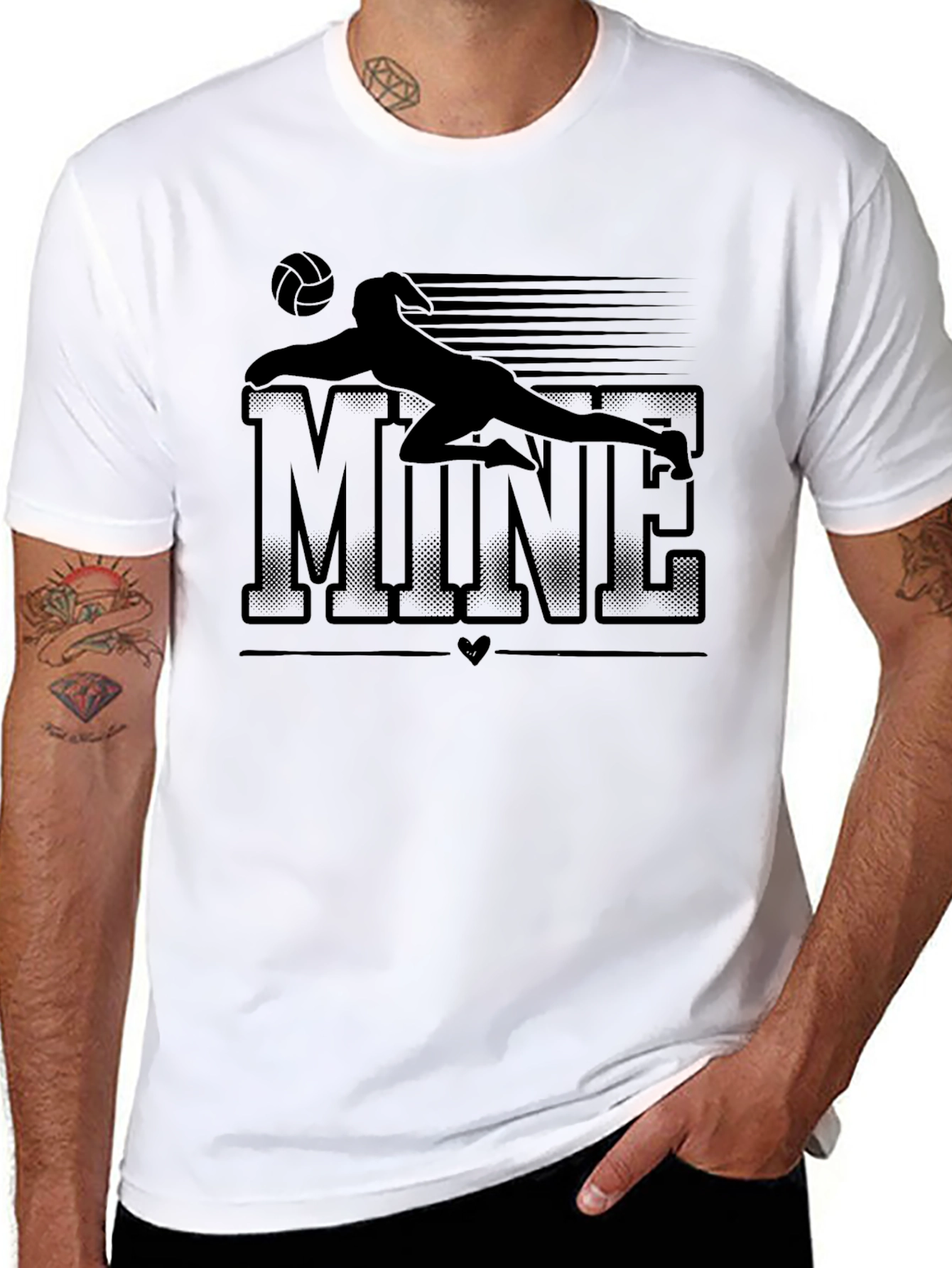 Volleyball Dive T-Shirt - MINE