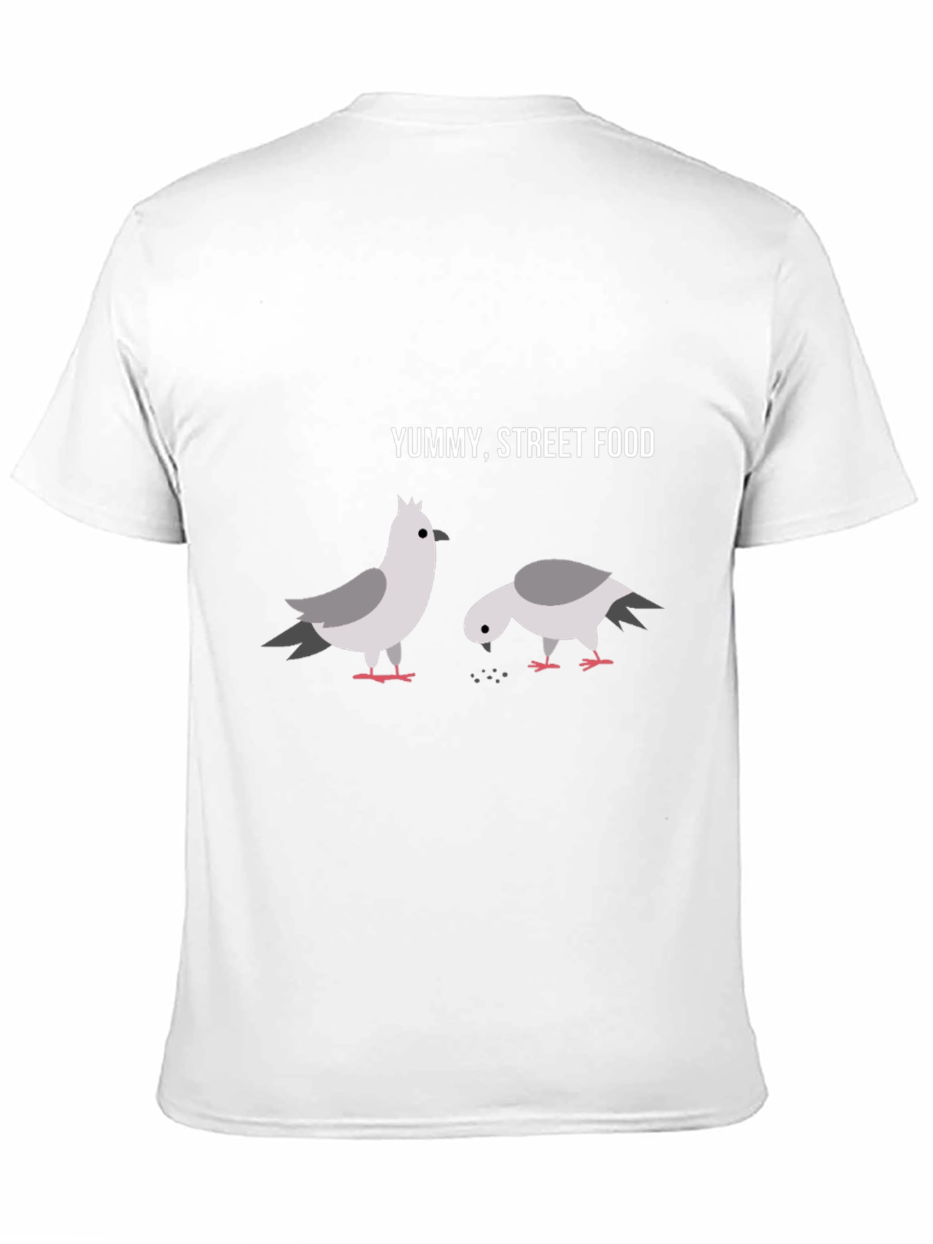 Yummy Street Food Pigeon Graphic T-Shirt