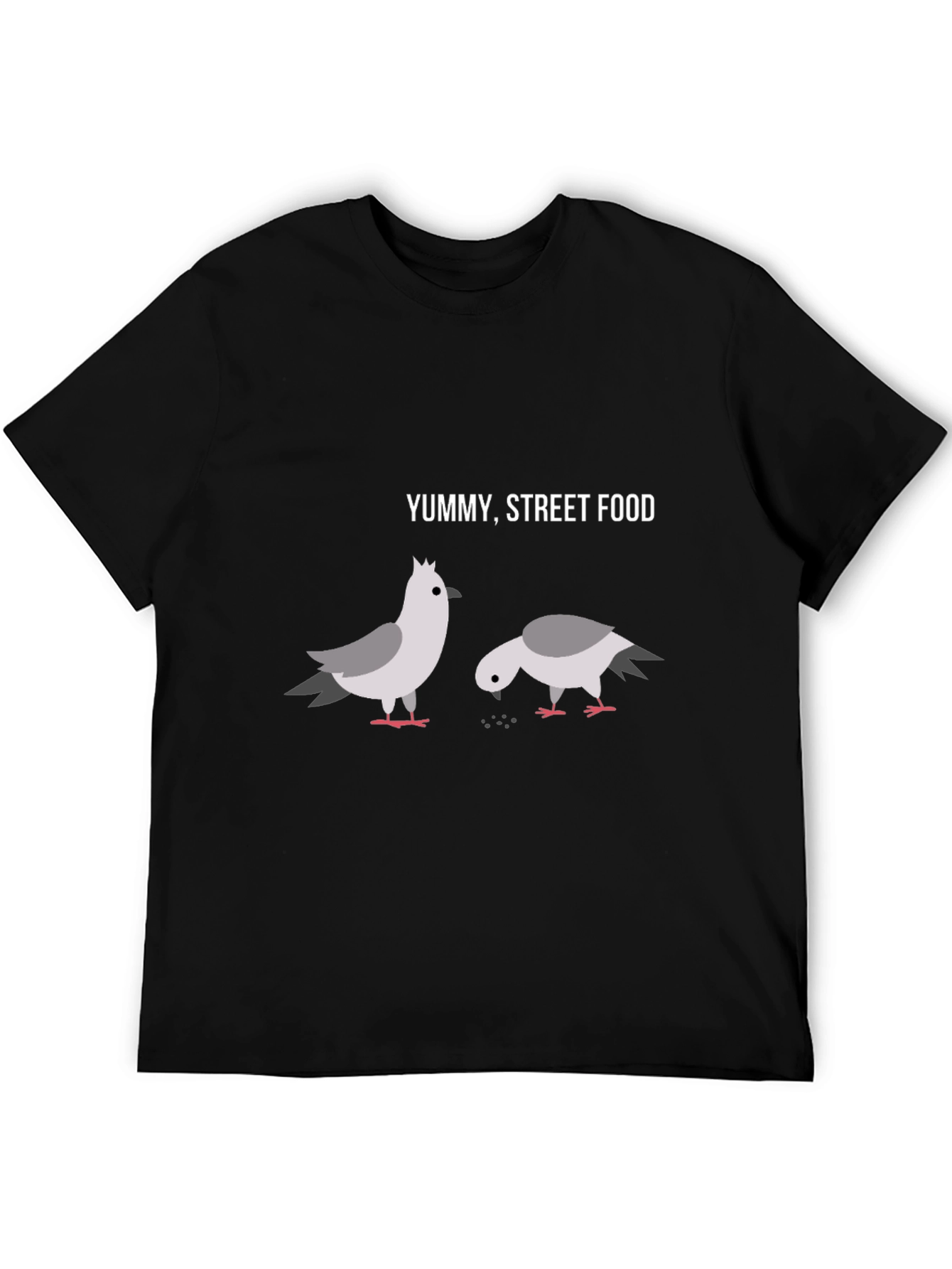 Yummy Street Food Pigeon Graphic T-Shirt