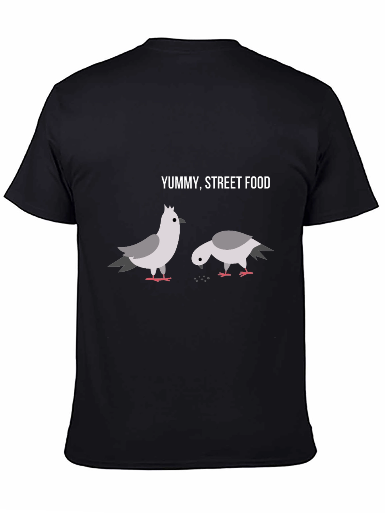 Yummy Street Food Pigeon Graphic T-Shirt