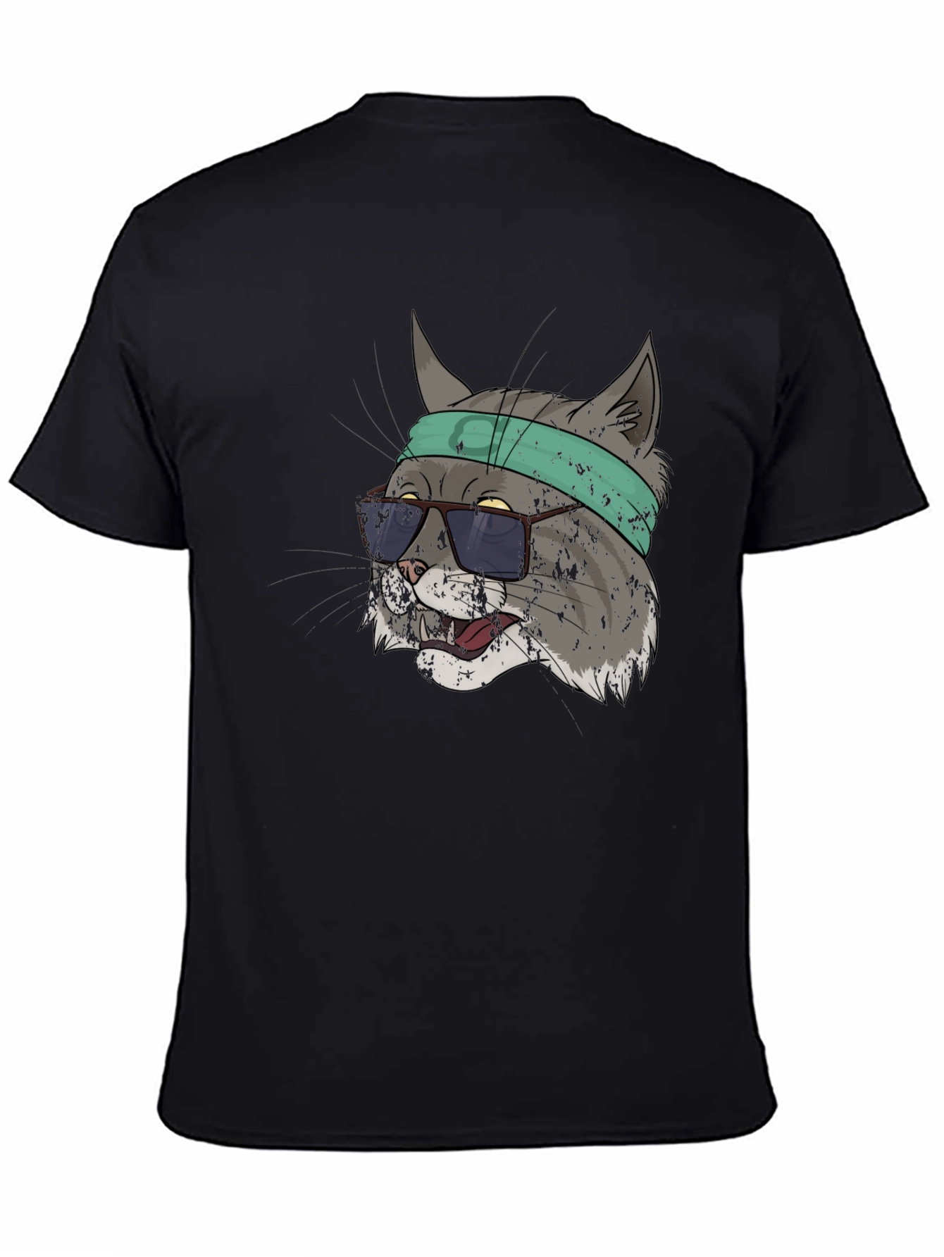 Cool Cat Graphic Tee - Unisex Black T-Shirt