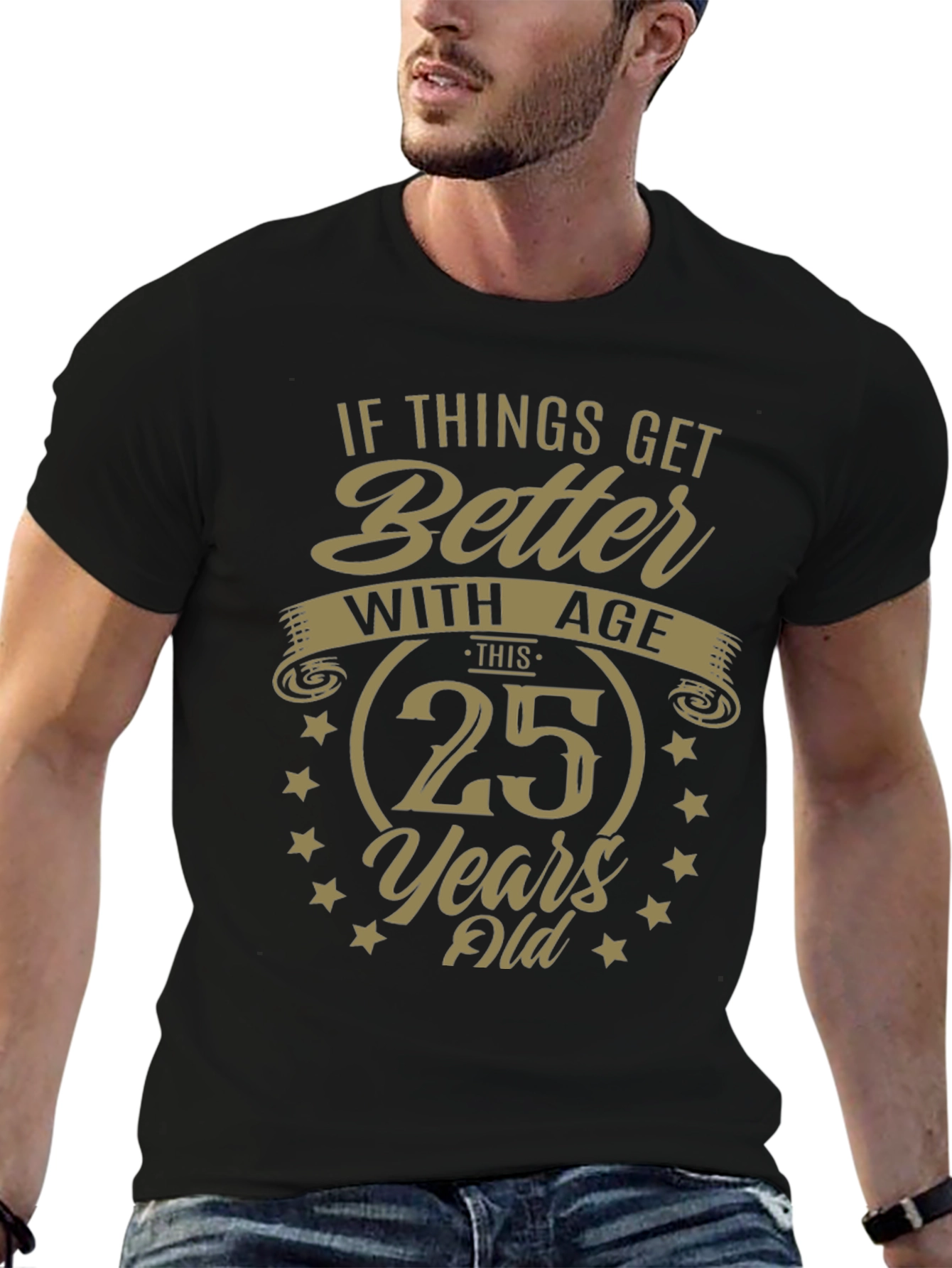 25 Years Old Graphic T-Shirt - Birthday Gift