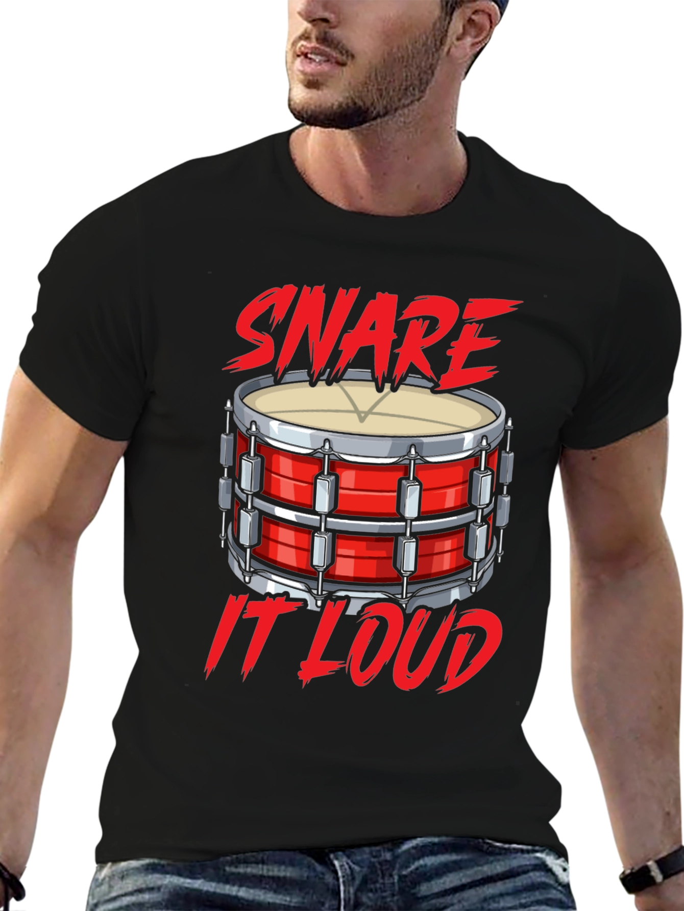 Snare It Loud Black T-Shirt