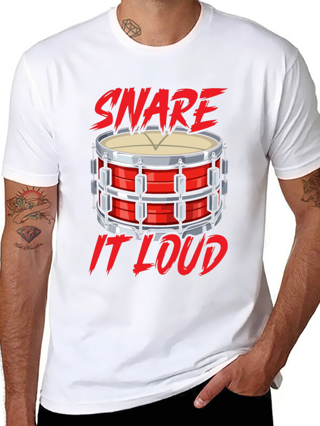 Snare It Loud Black T-Shirt