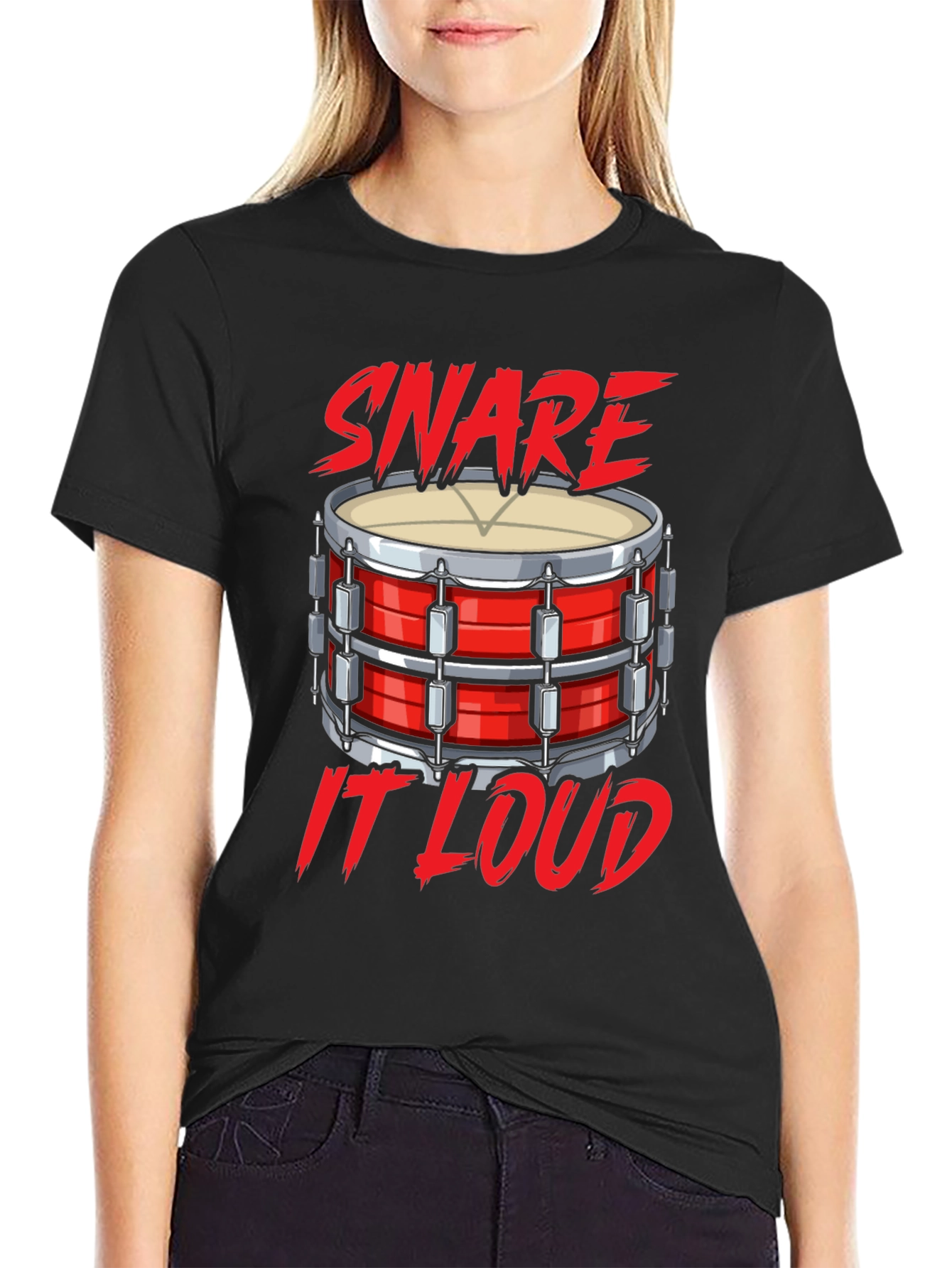 Snare It Loud Black T-Shirt