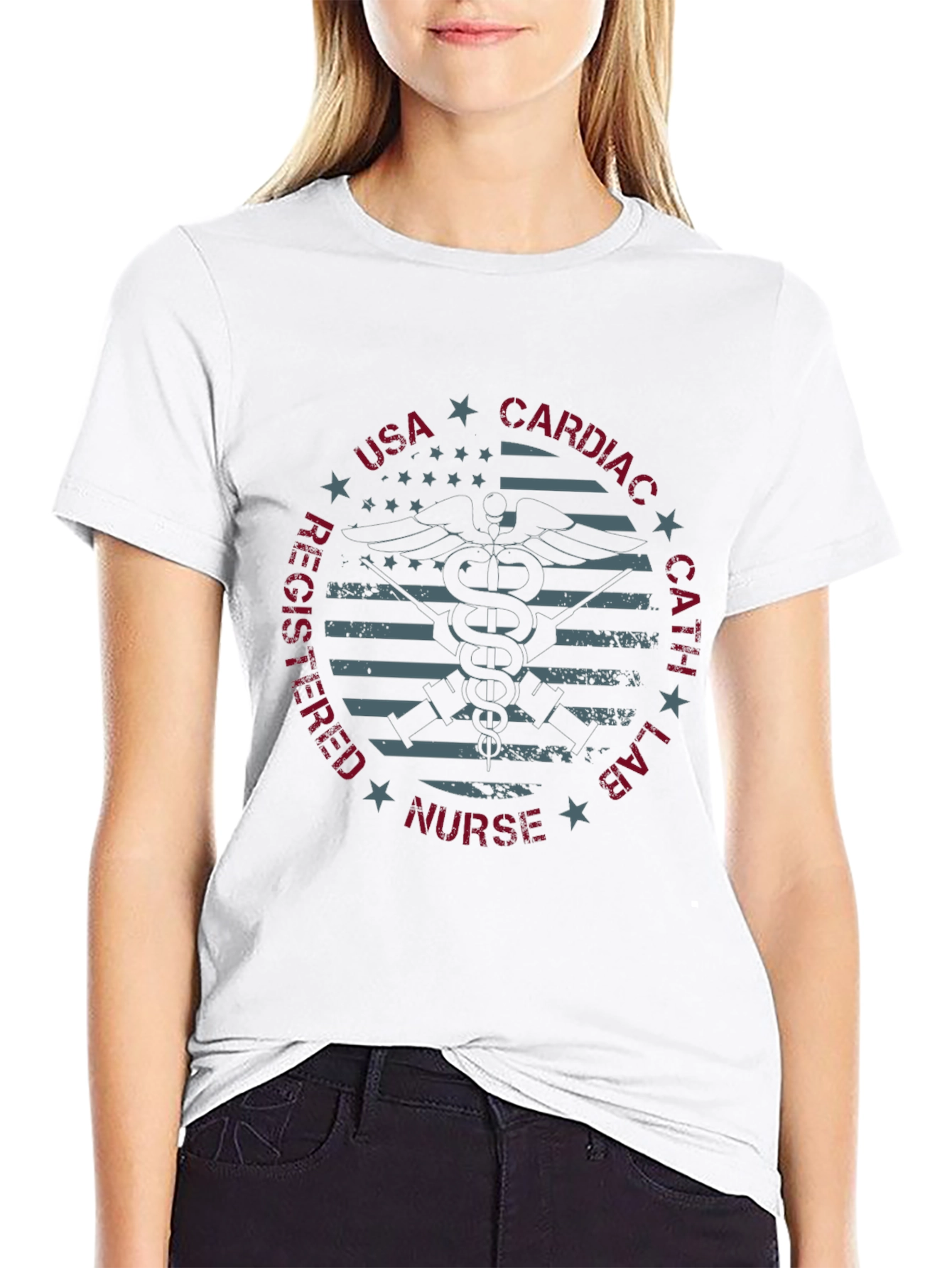 USA Cardiac Nurse T-Shirt