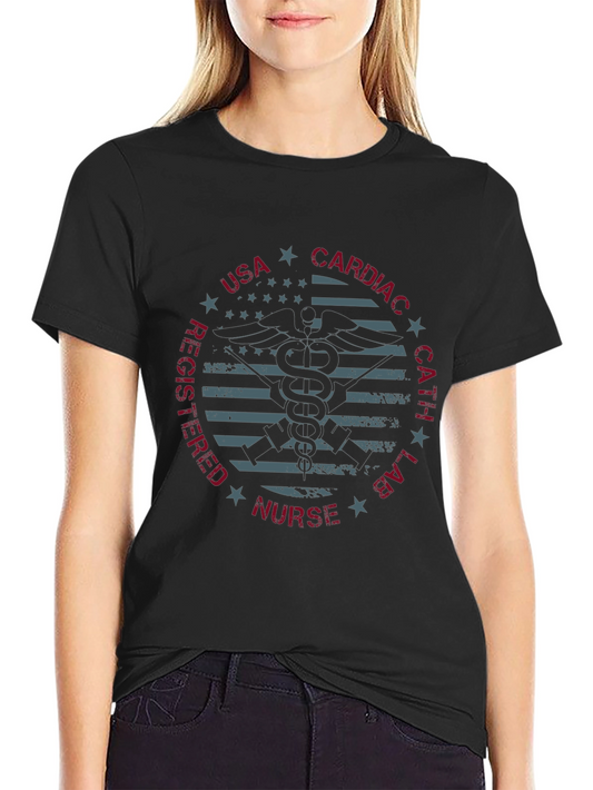 USA Cardiac Nurse T-Shirt