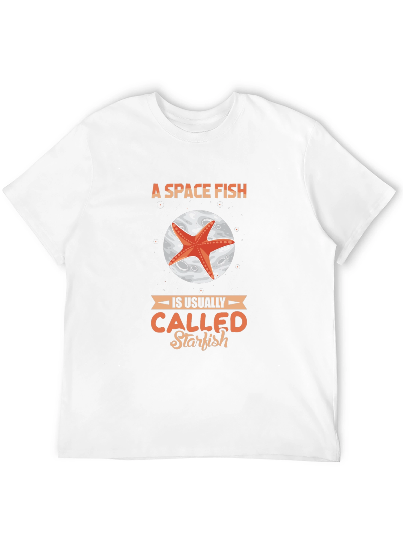 Space Fish Starfish Graphic T-Shirt