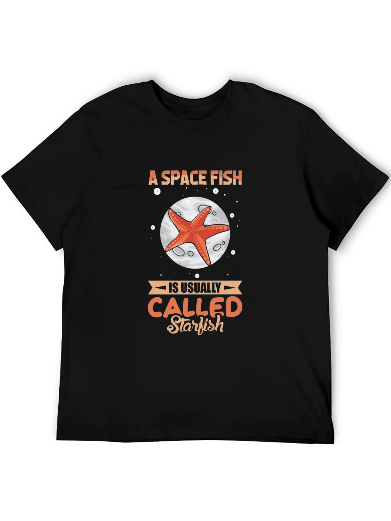 Space Fish Starfish Graphic T-Shirt