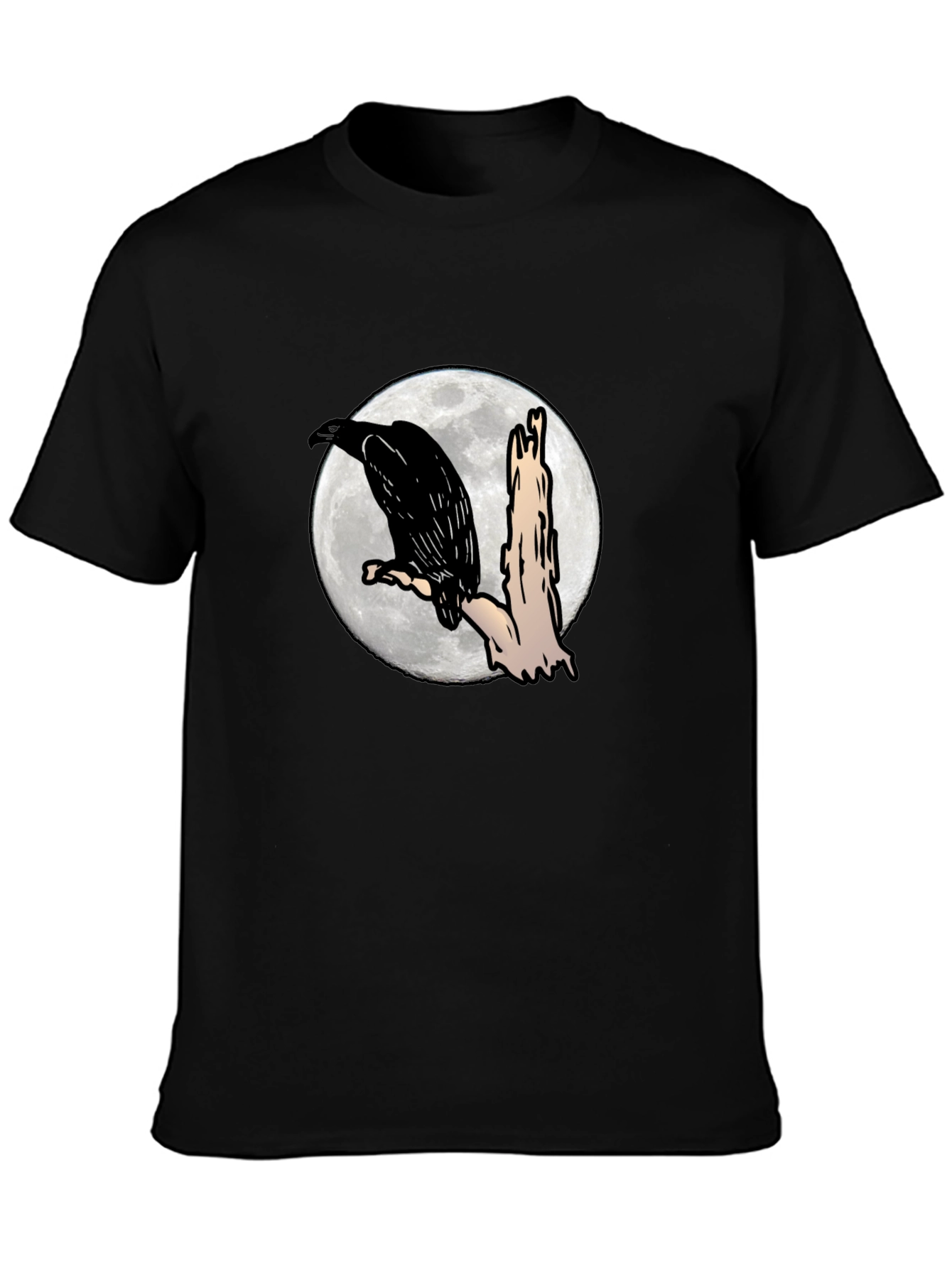 Raven Moon Black T-Shirt