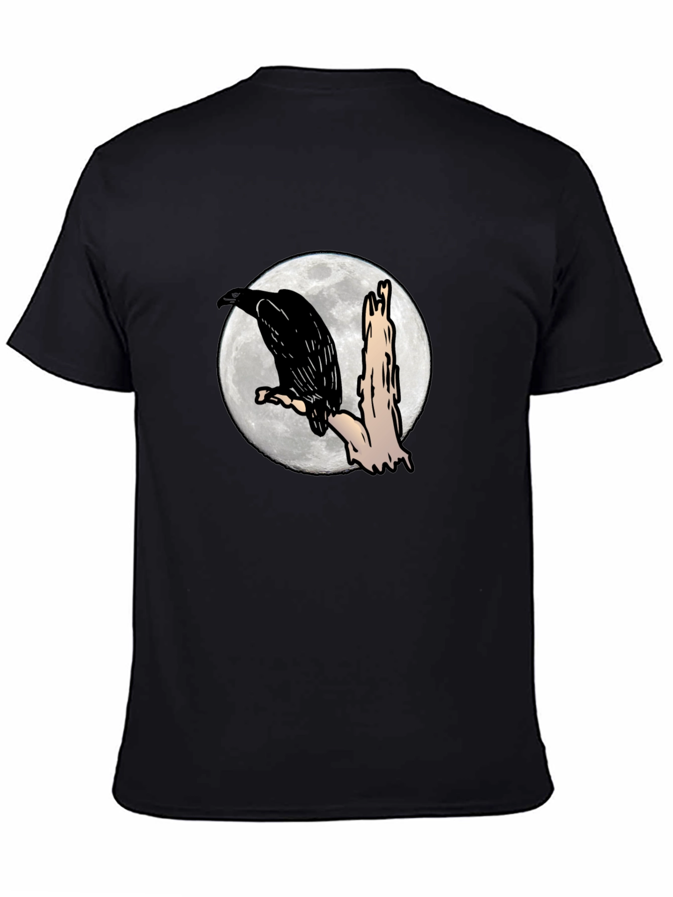 Raven Moon Black T-Shirt