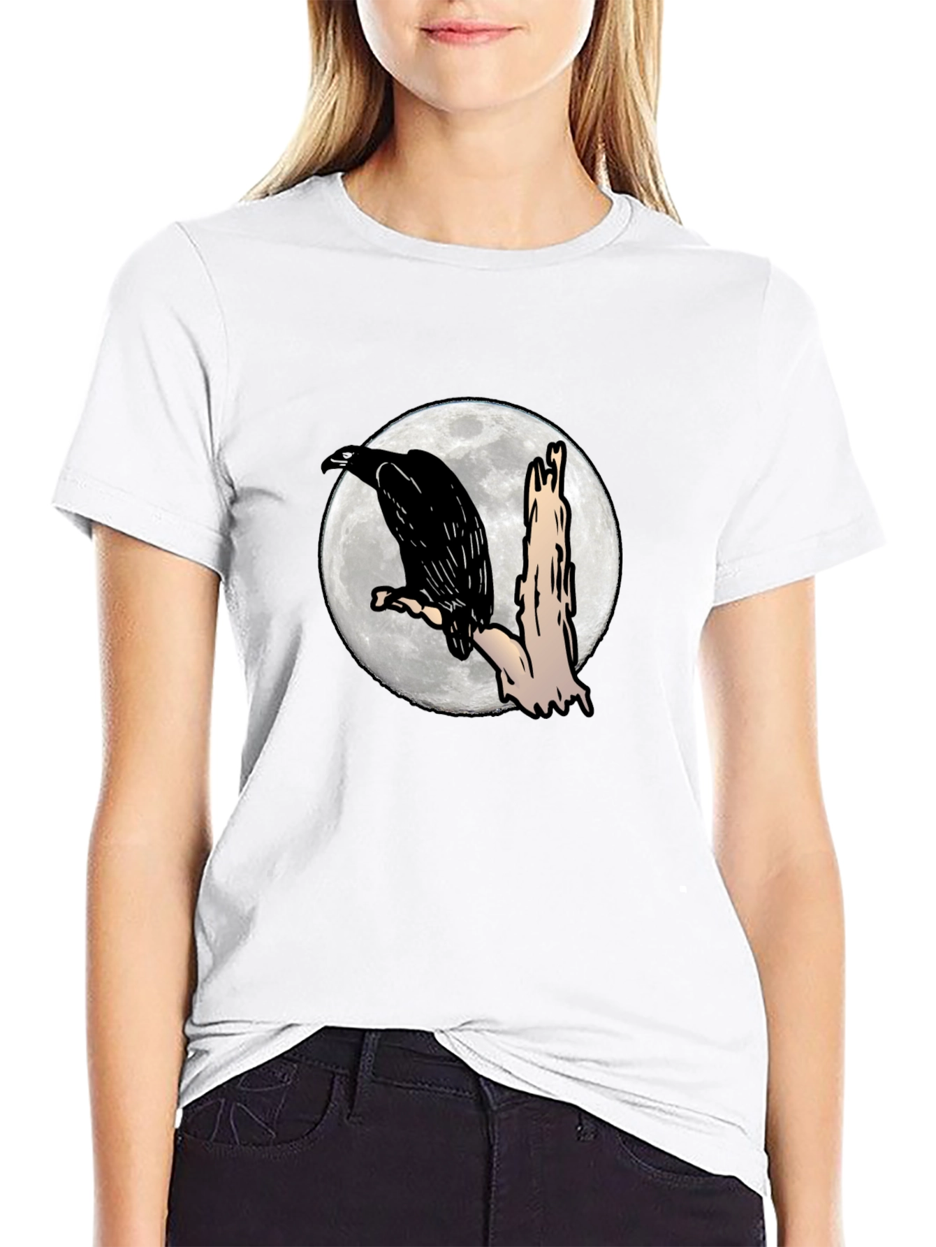 Raven Moon Black T-Shirt