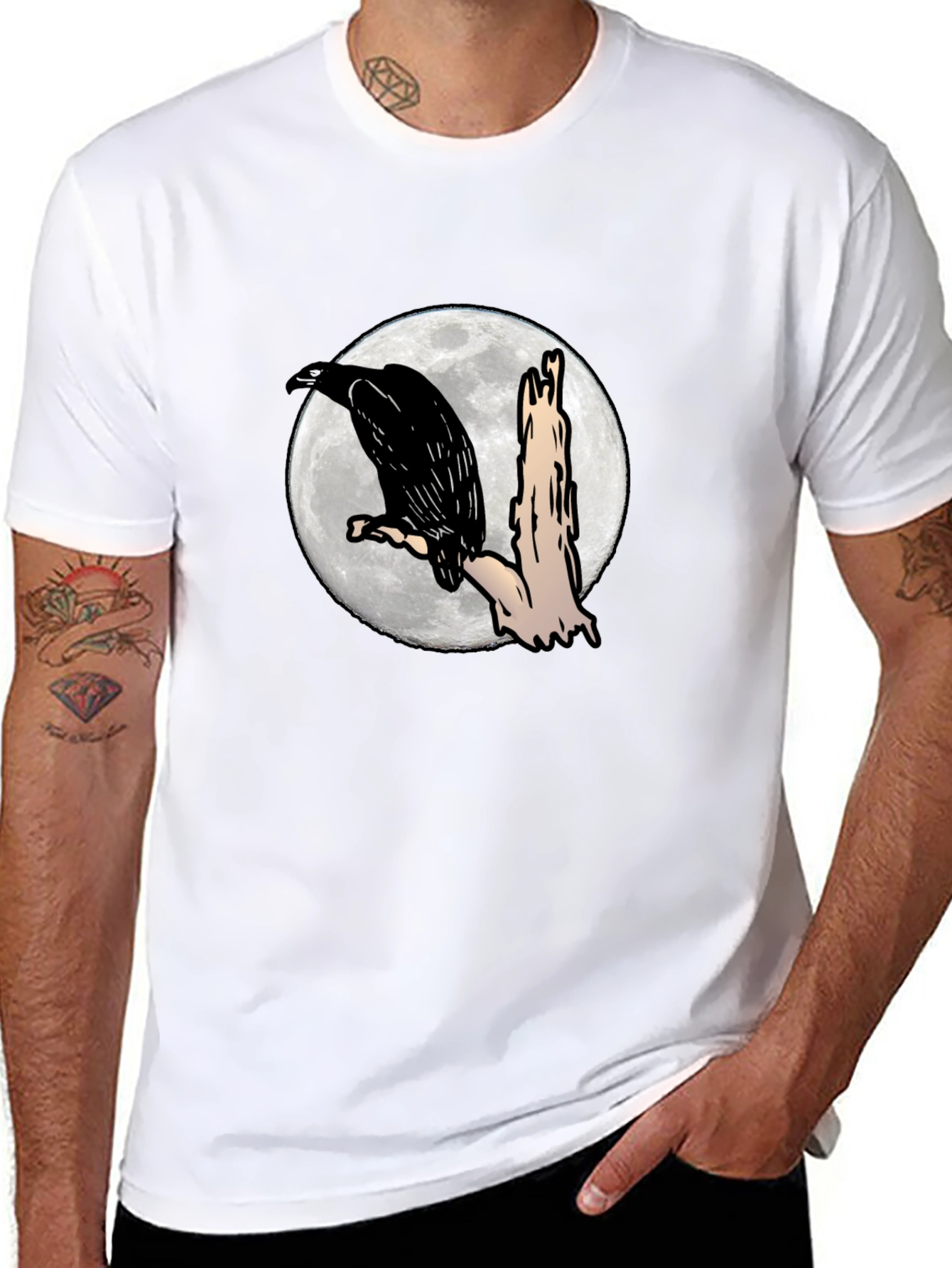 Raven Moon Black T-Shirt