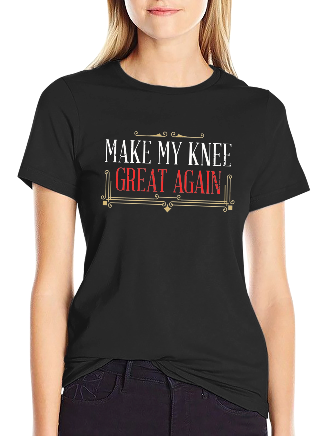 Make My Knee Great Again T-Shirt - Black