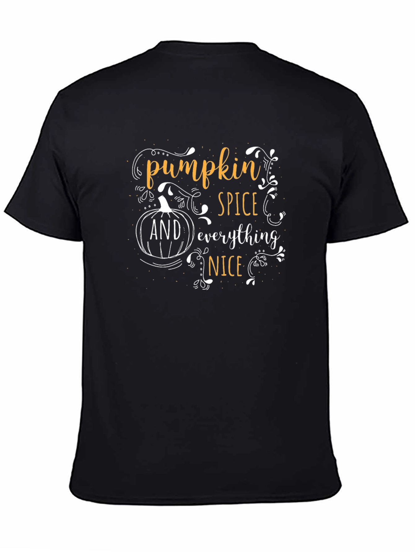 Pumpkin Spice Everything Nice Black T-Shirt