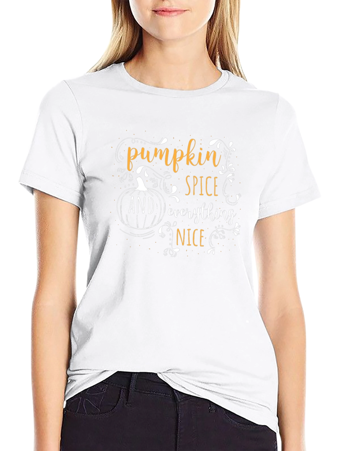 Pumpkin Spice Everything Nice Black T-Shirt
