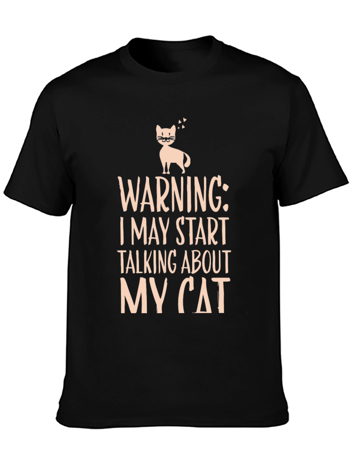 Warning Cat Lover Graphic T-Shirt