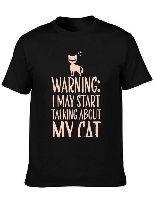 Warning Cat Lover Graphic T-Shirt