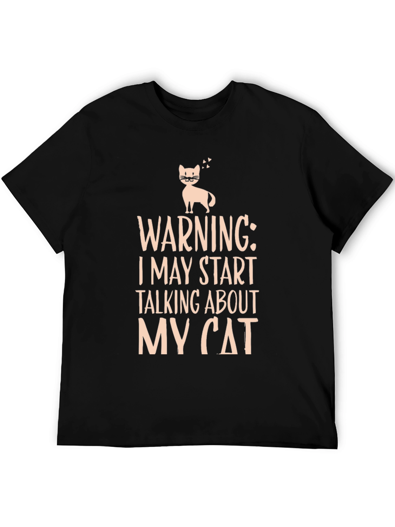 Warning Cat Lover Graphic T-Shirt