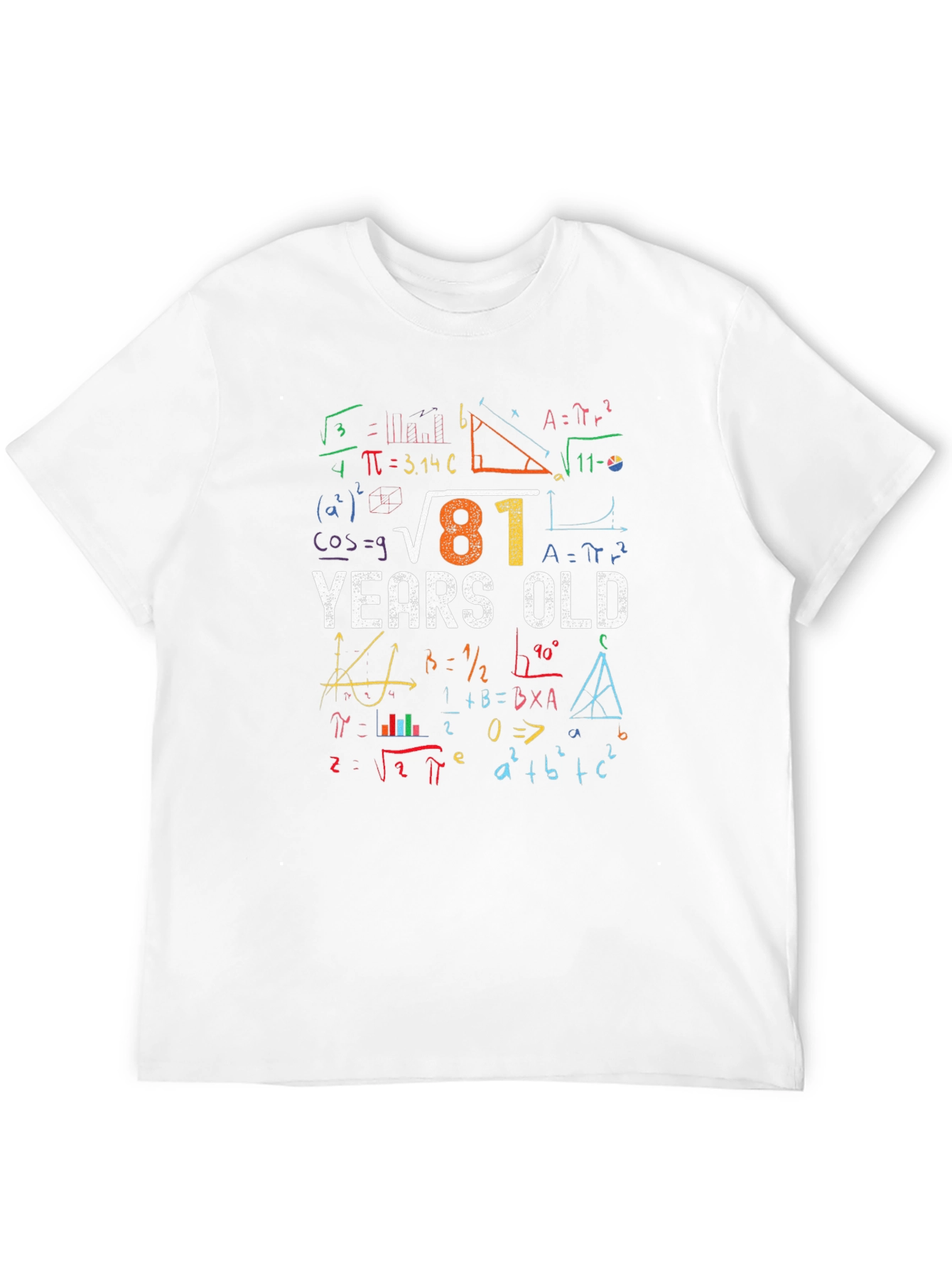 81 Years Old Math Equations T-Shirt