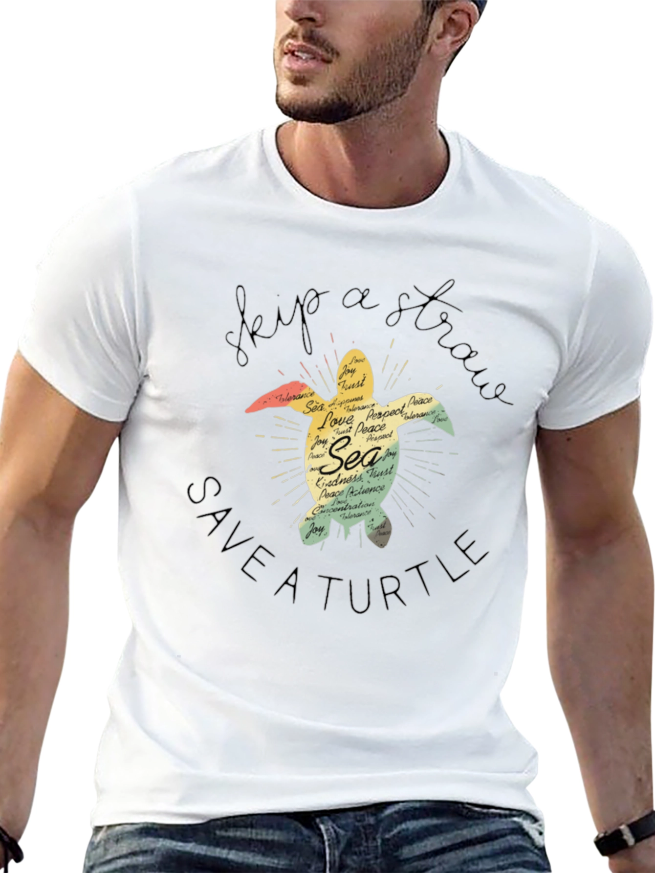 Skip A Straw Save A Turtle T-Shirt