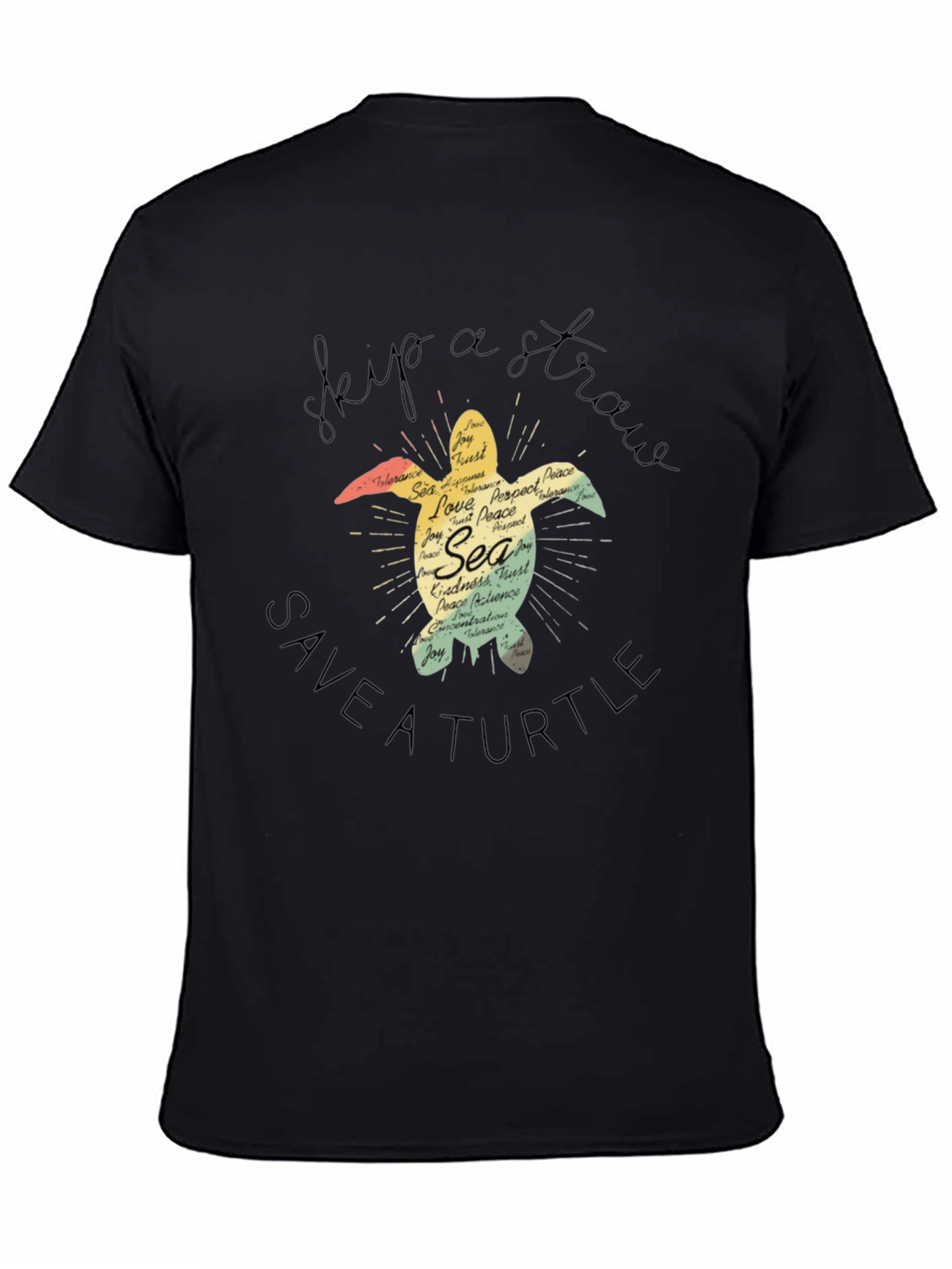 Skip A Straw Save A Turtle T-Shirt
